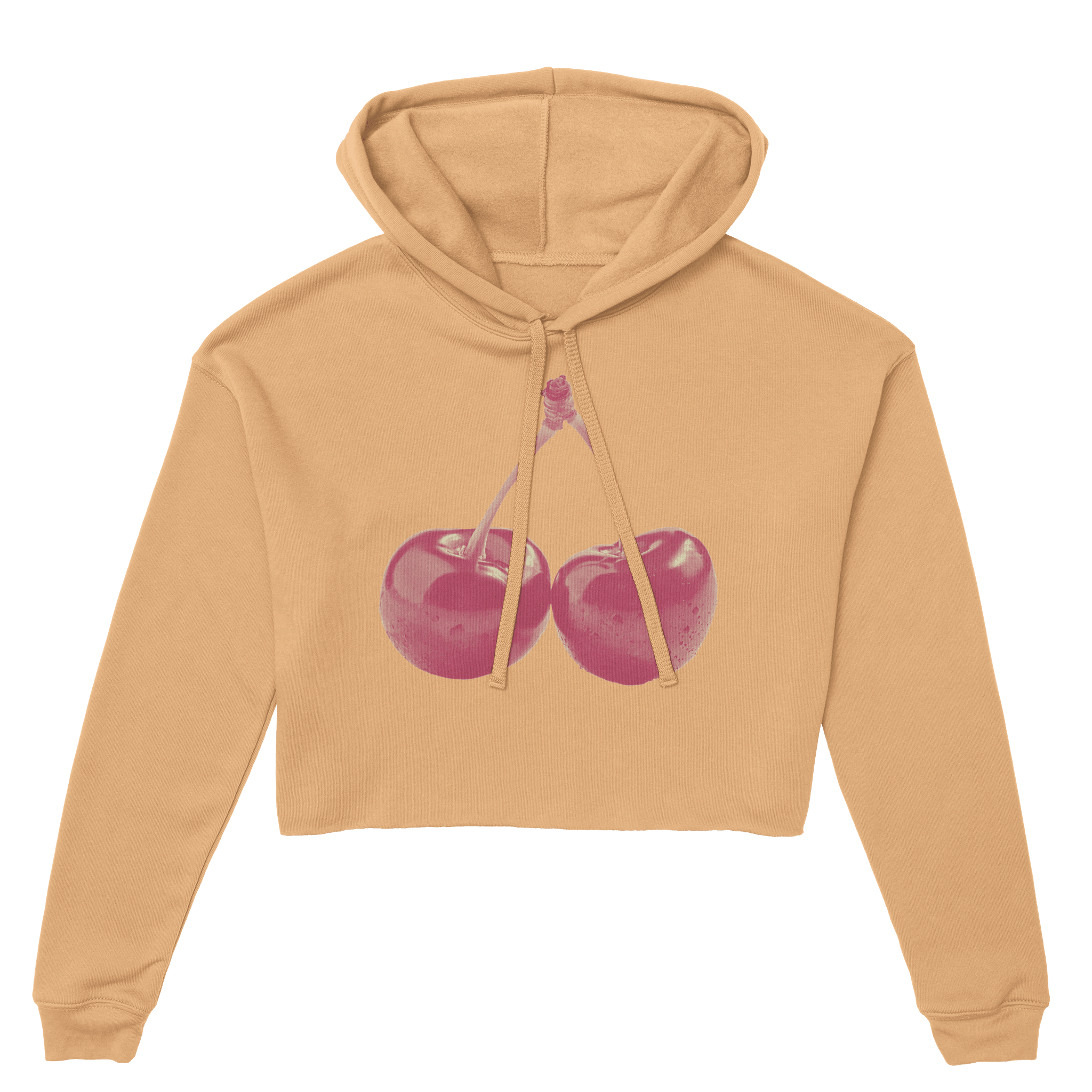 'Cherry Red' Cropped Hoodie - POMA