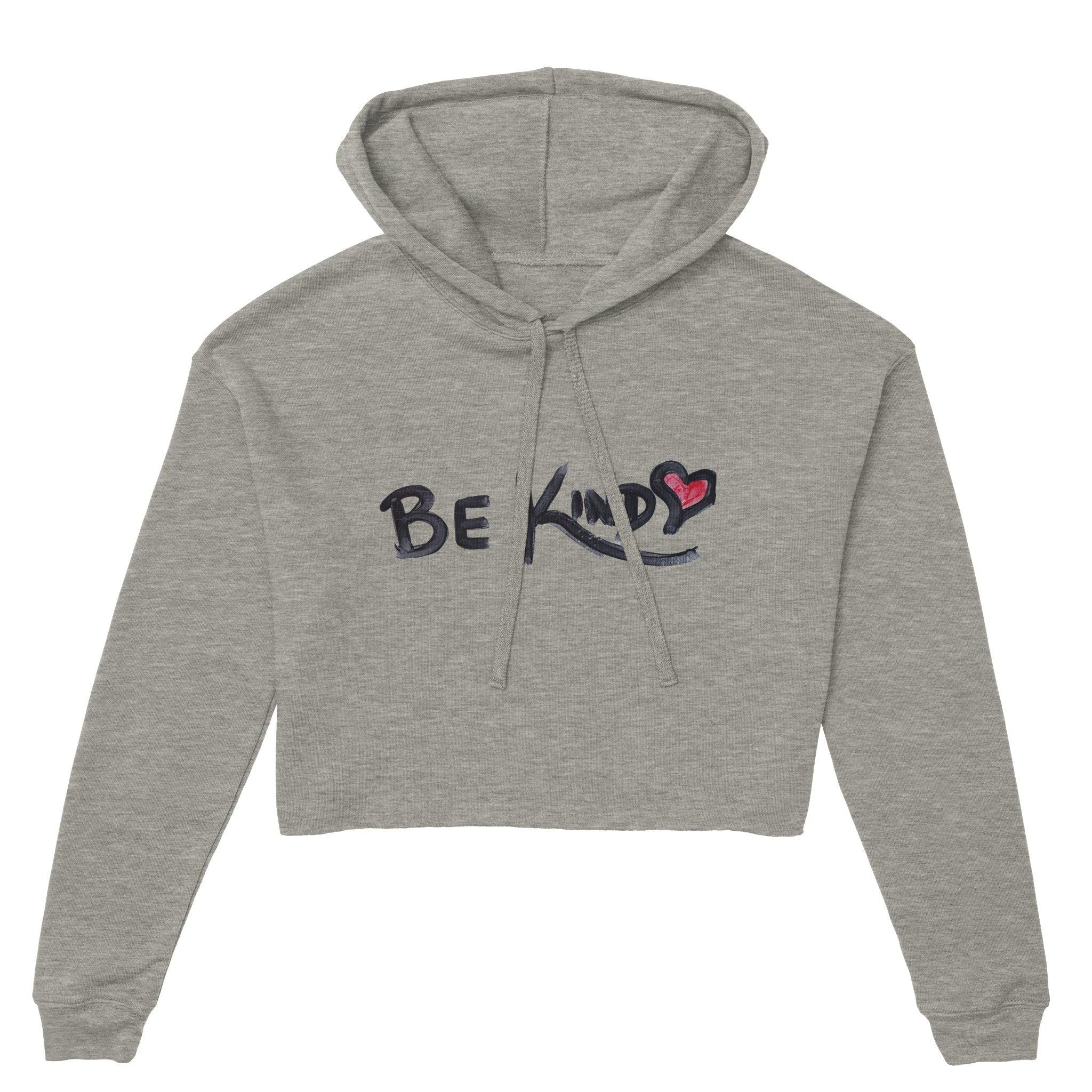 'Be Kind' Cropped Hoodie - POMA