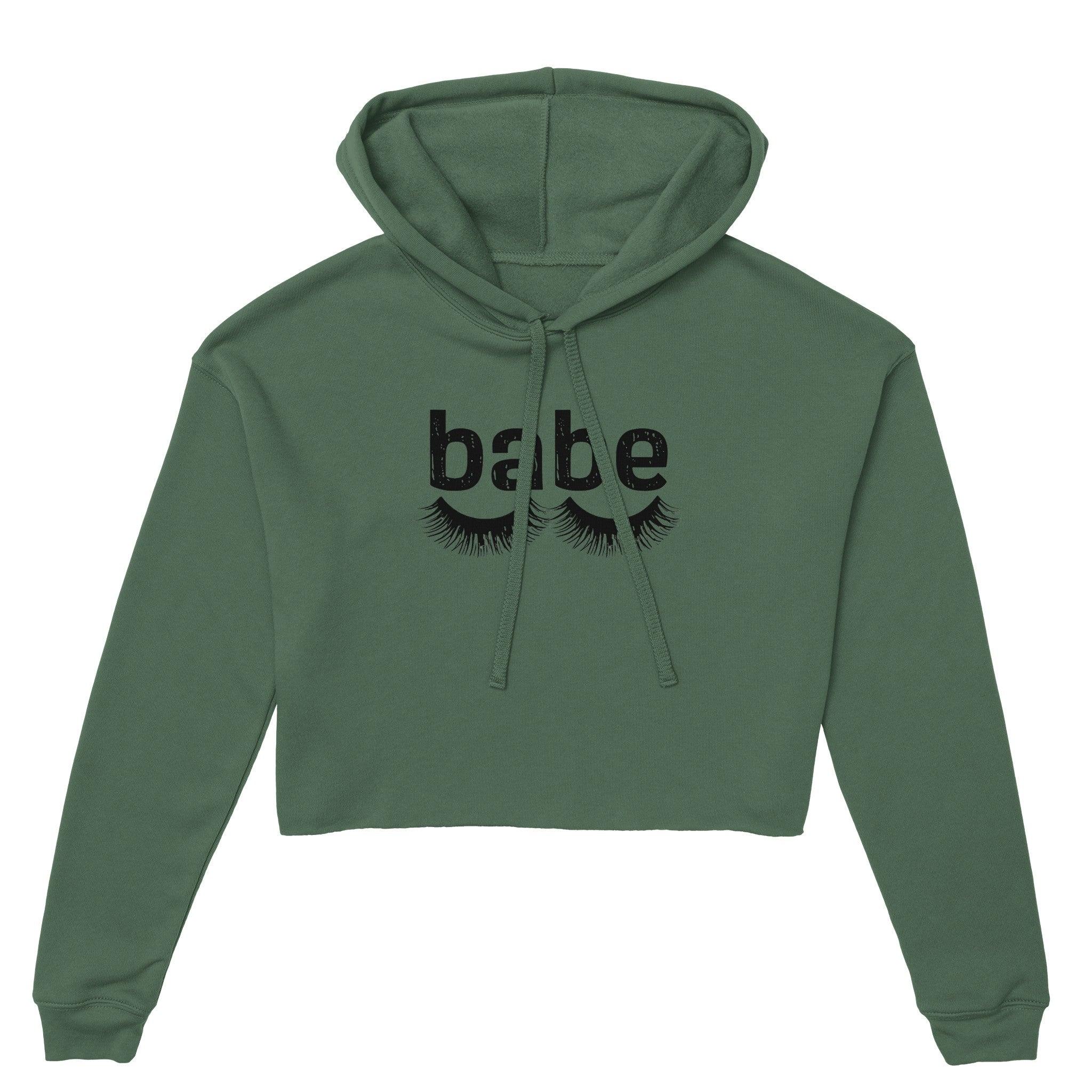 'babe' Cropped Hoodie - POMA