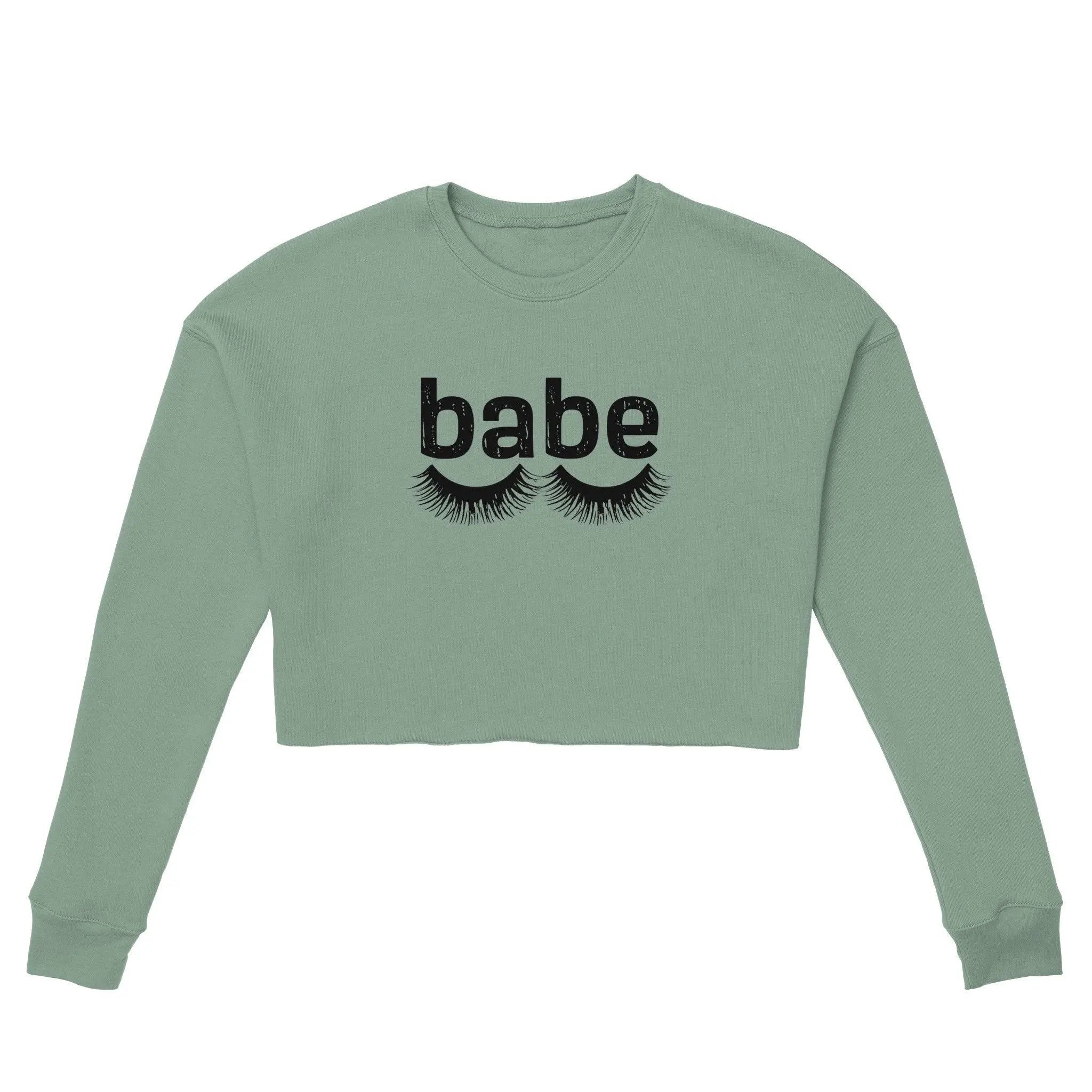 'babe' Cropped Sweatshirt - POMA