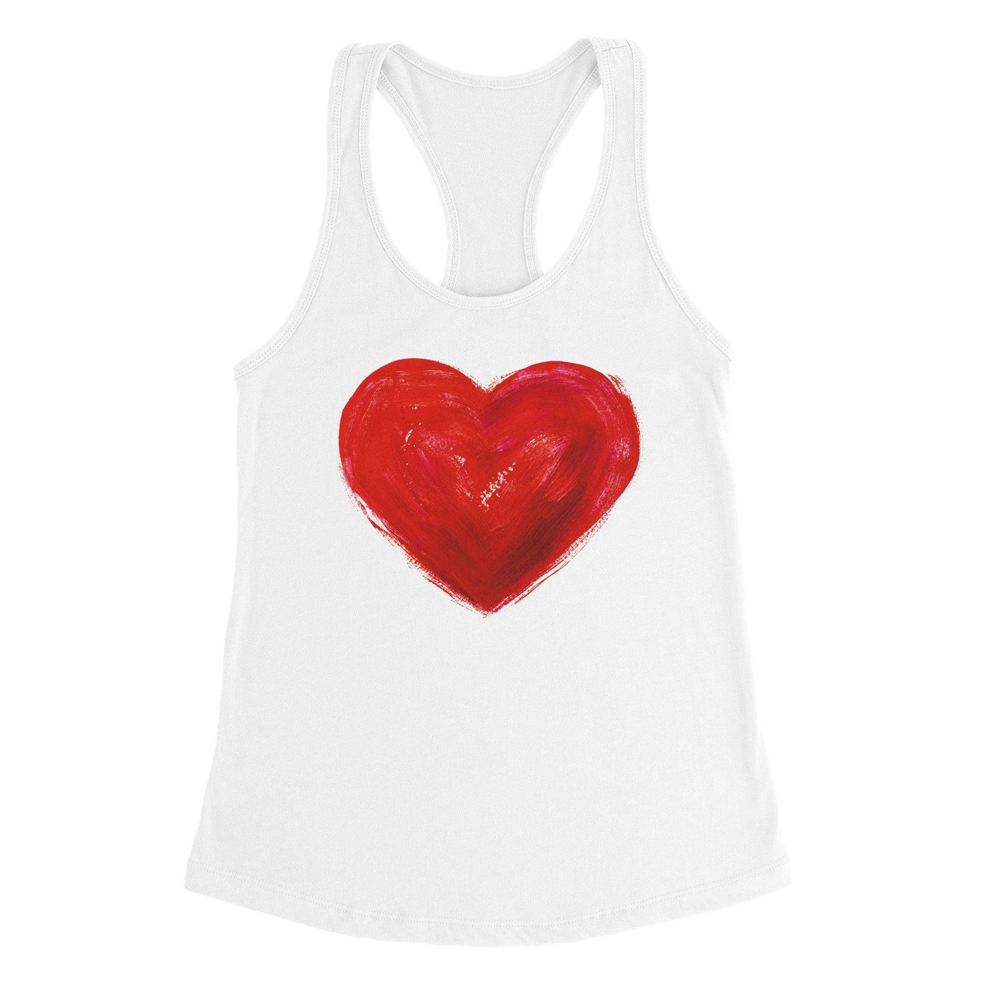 'Heart Bright Red' Racerback Tank - POMA