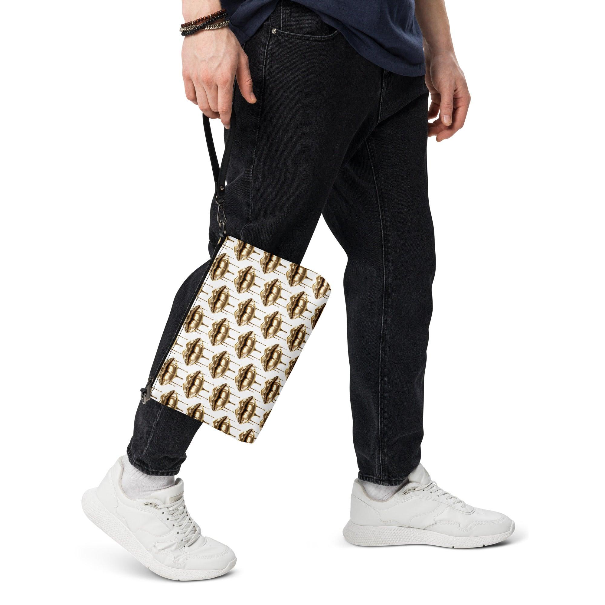 'Gold Lips' Crossbody bag - POMA Graphics