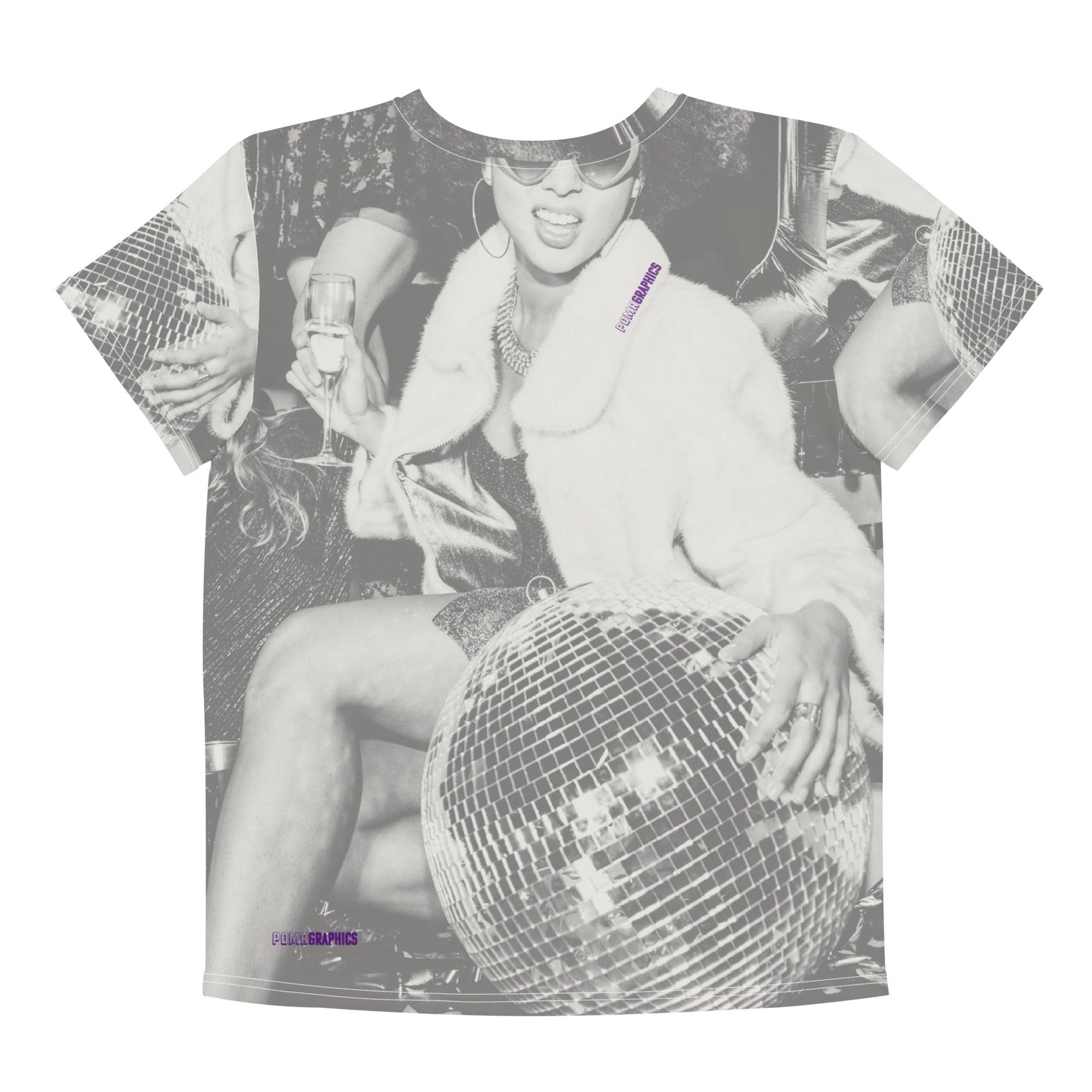 'Mirror Ball Party' Baby Tee - All Over Print