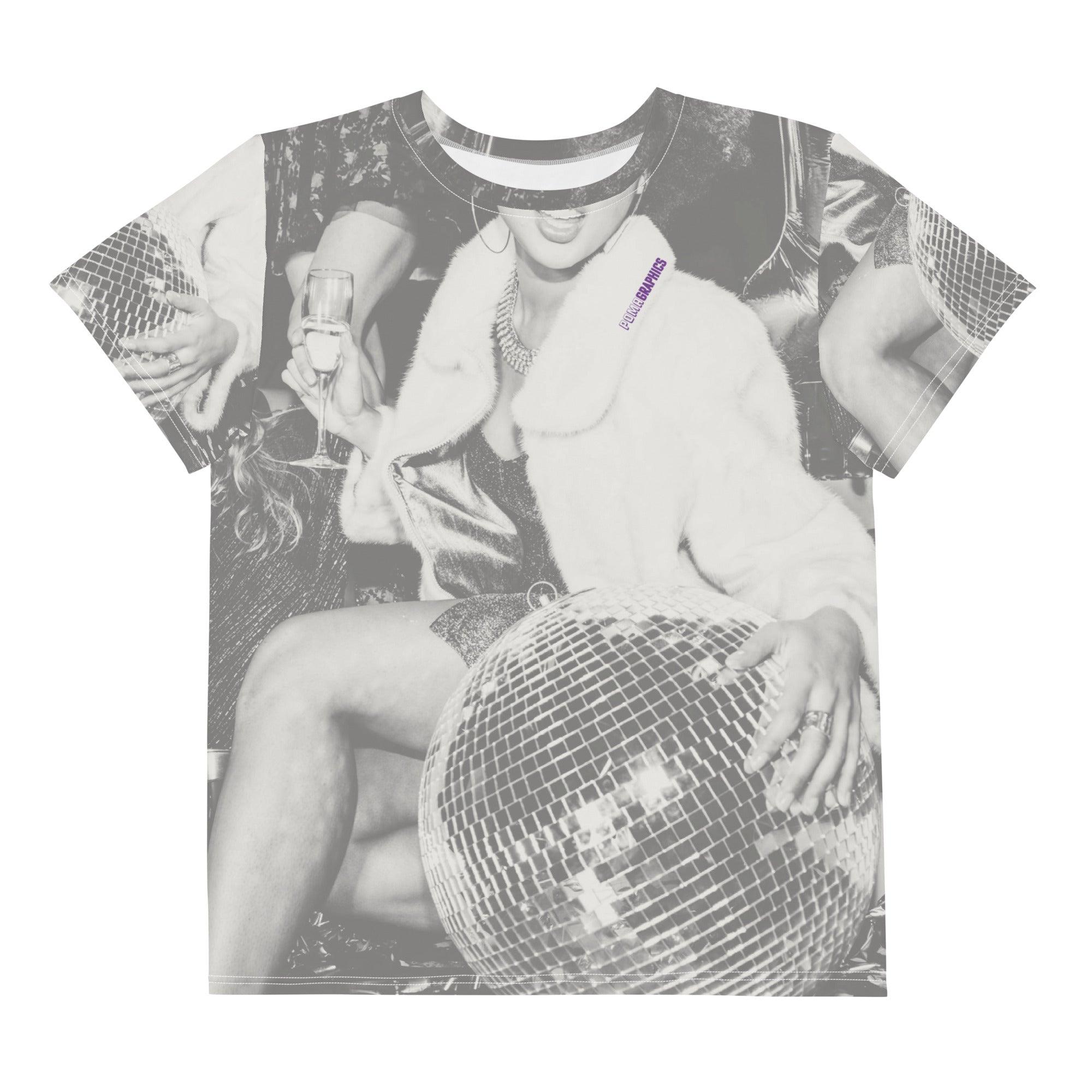 'Mirror Ball Party' Baby Tee - All Over Print