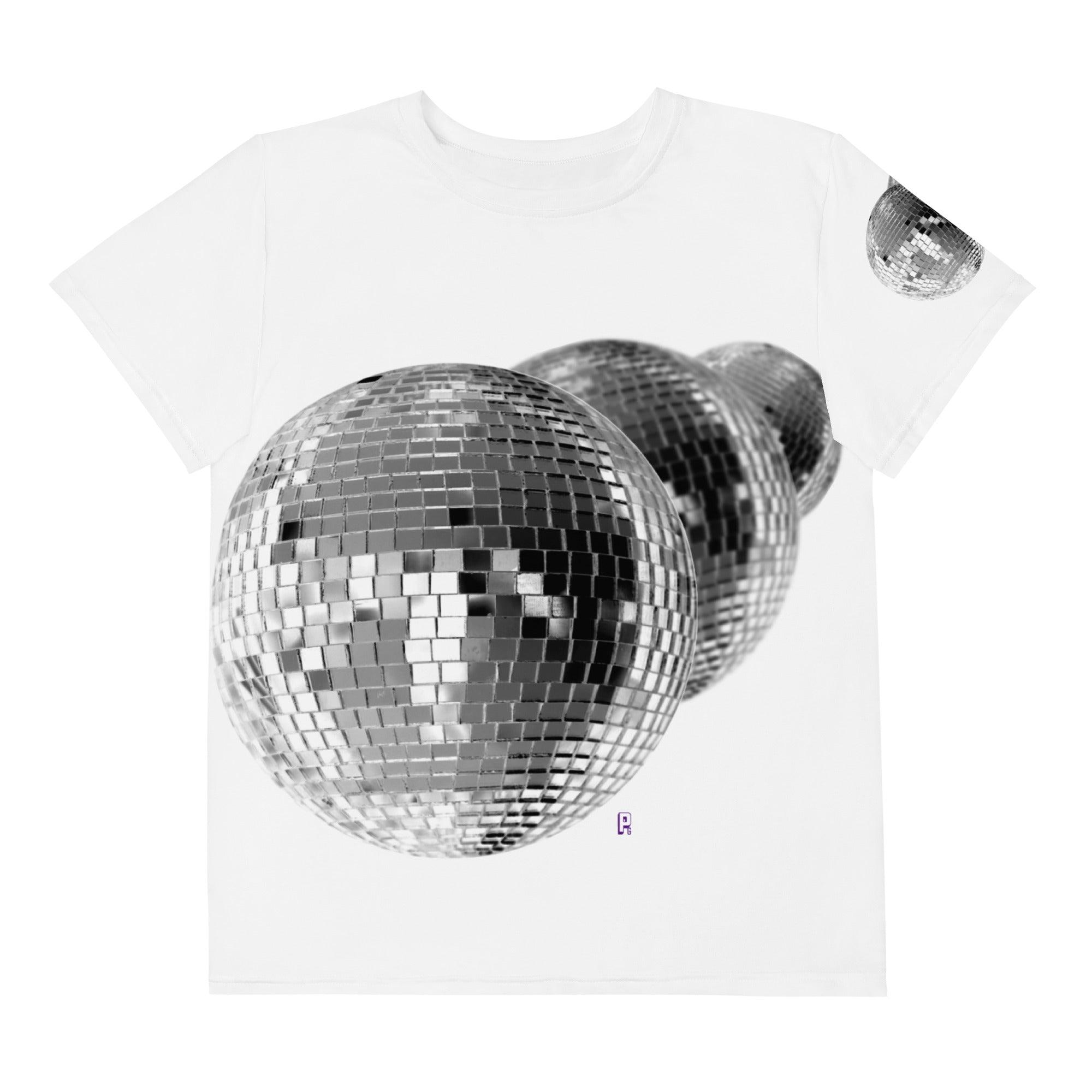 'Disco Balls' Baby Tee - All Over Print - POMA Graphics