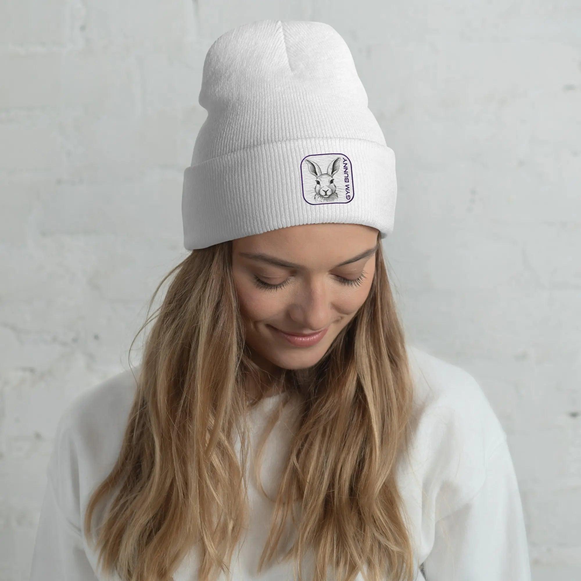 'Gym Bunny' Cuffed Beanie - POMA Graphics