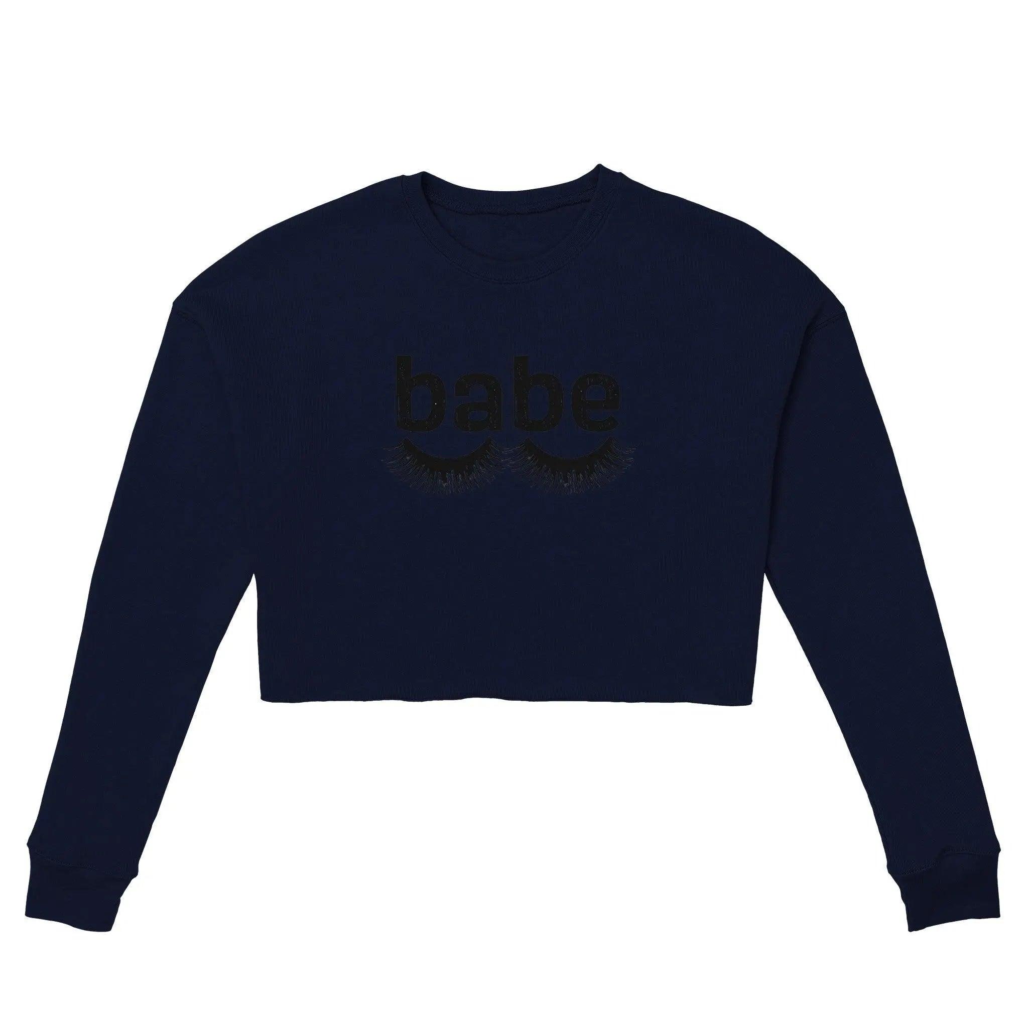 'babe' Cropped Sweatshirt - POMA