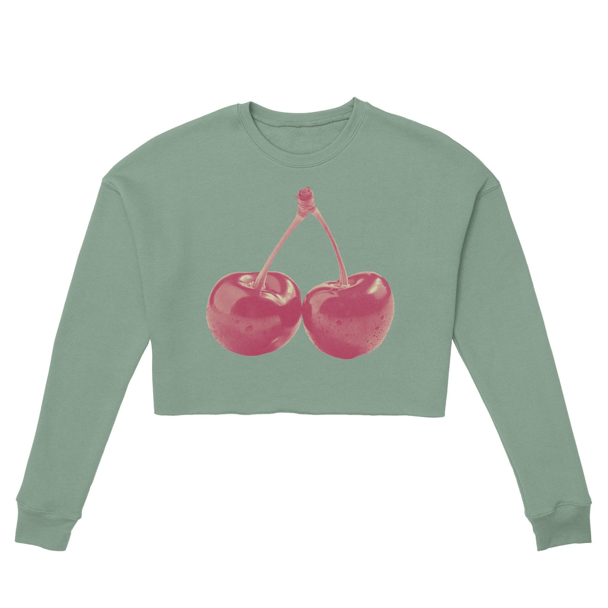 'Cherry Red' Cropped Sweatshirt - POMA