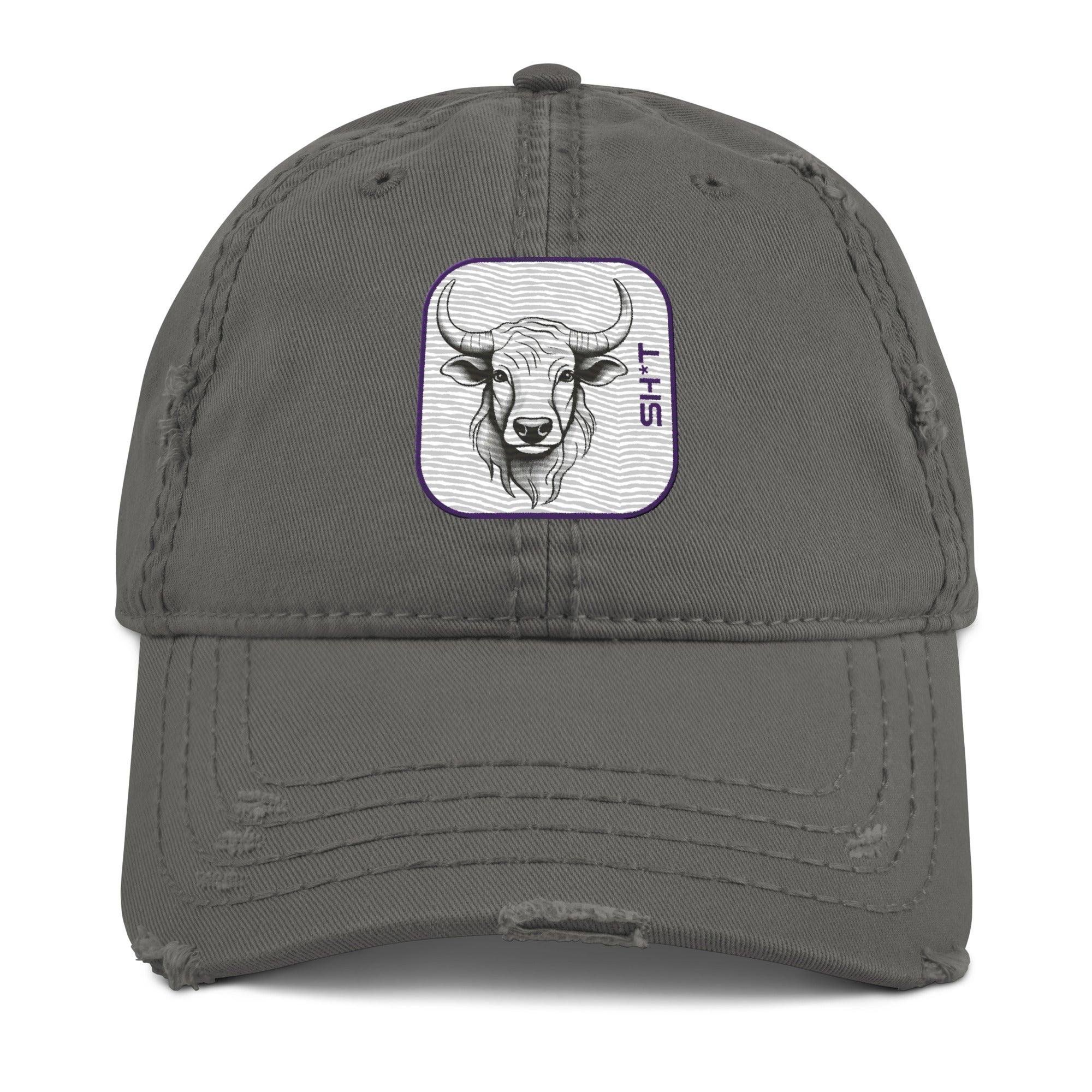 'Bull Sh*t' Distressed Dad Hat - POMA Graphics