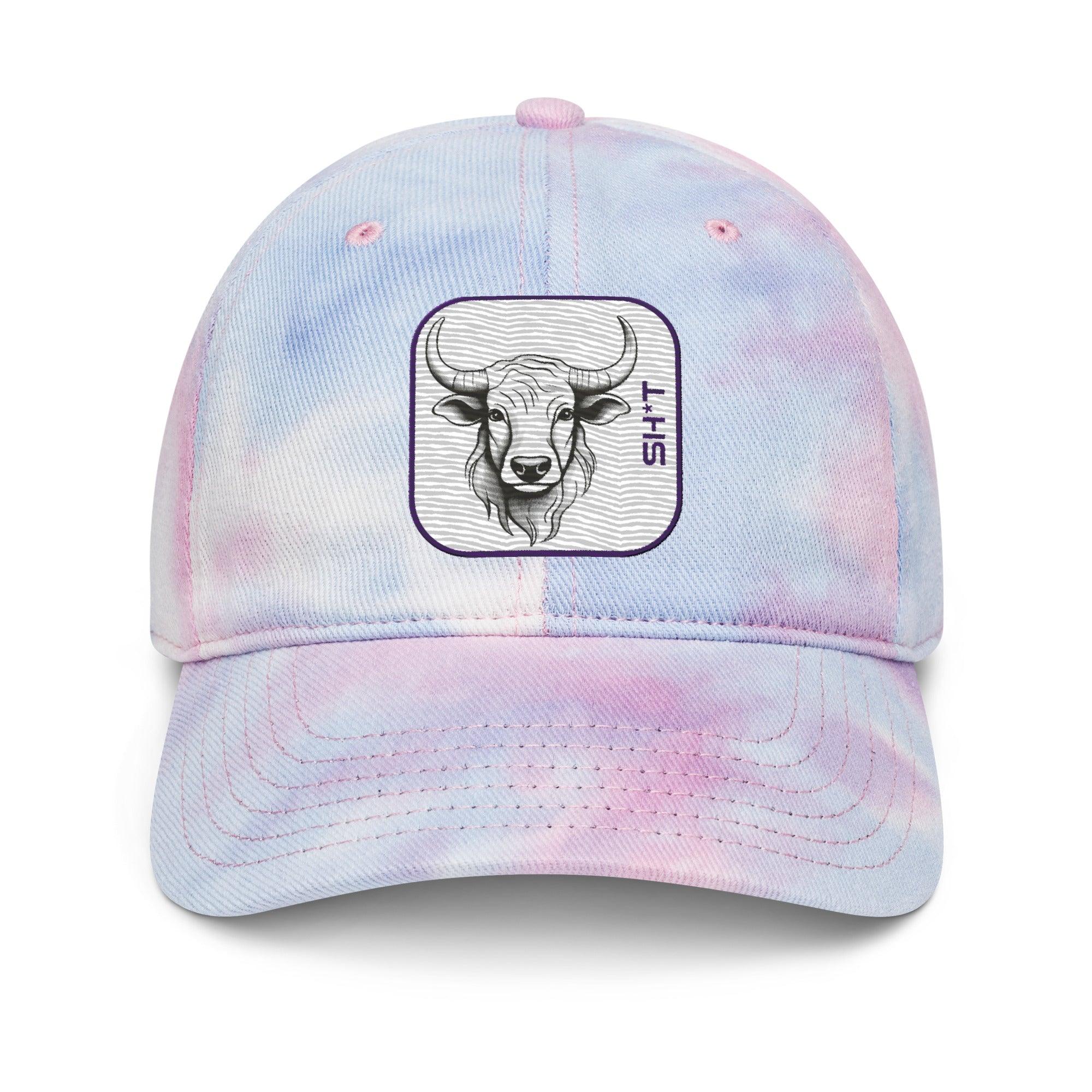 'Bull Sh*t' Tie dye hat - POMA Graphics