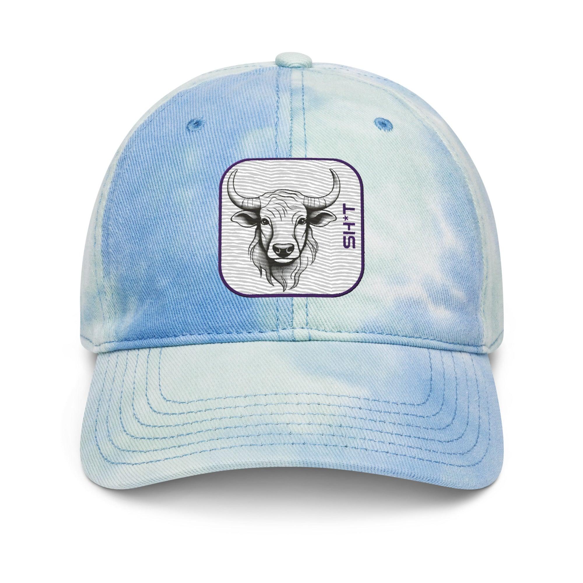 'Bull Sh*t' Tie dye hat - POMA Graphics