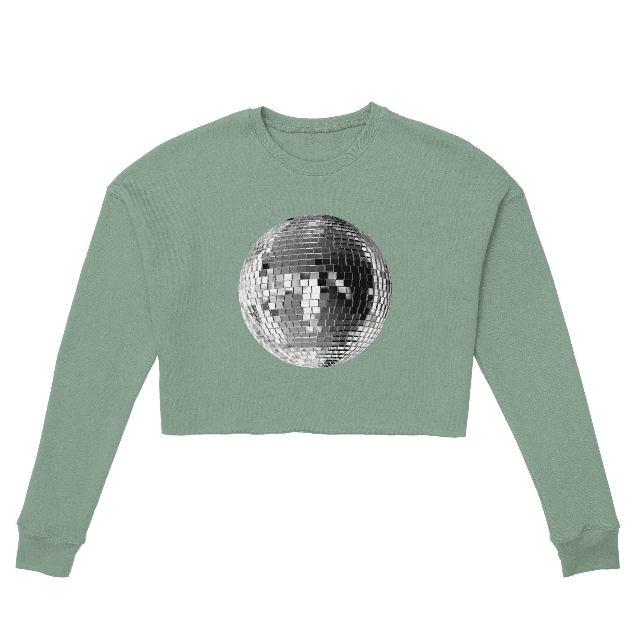 'Disco Ball' Cropped Sweatshirt - POMA