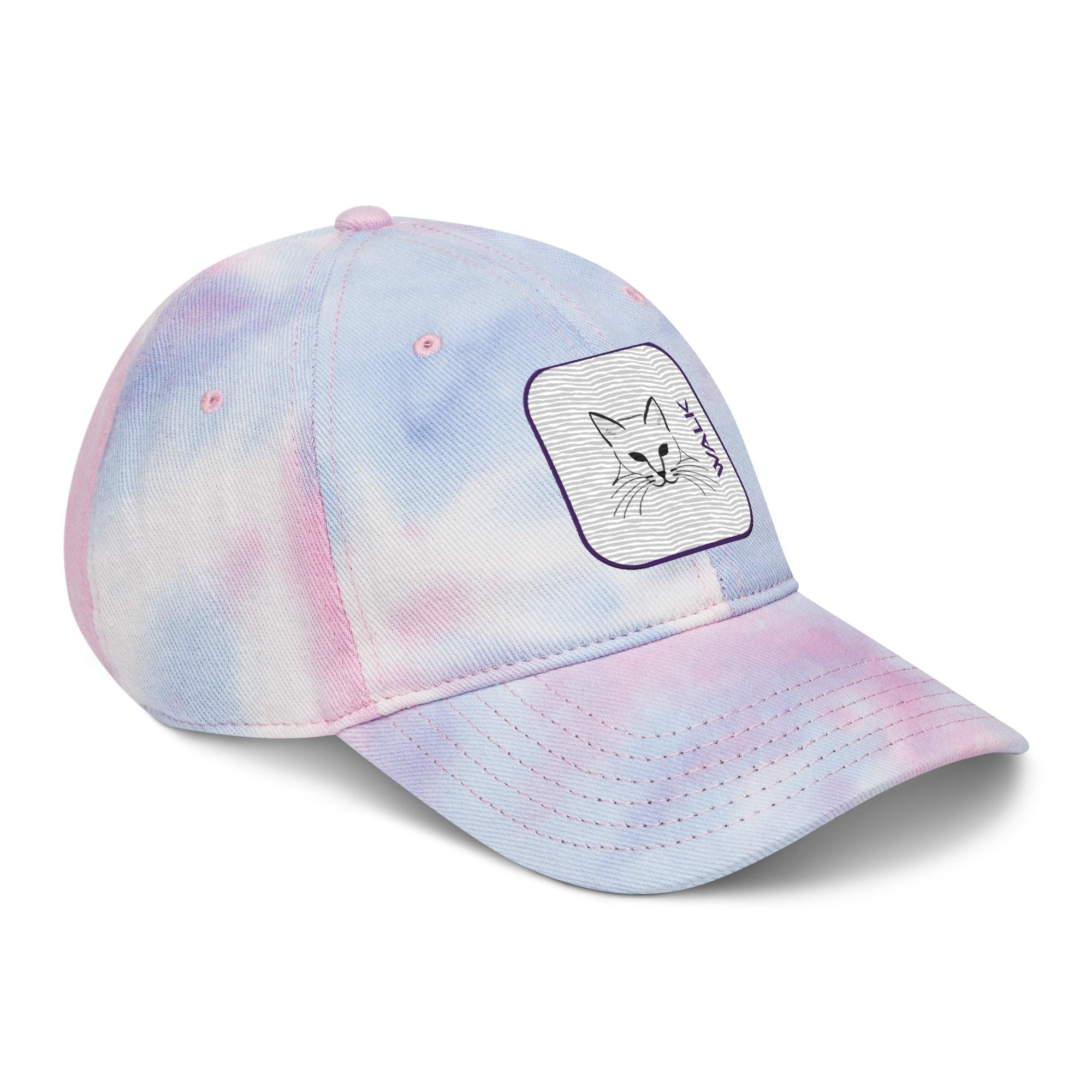 'Cat Walk' Tie dye hat - POMA Graphics