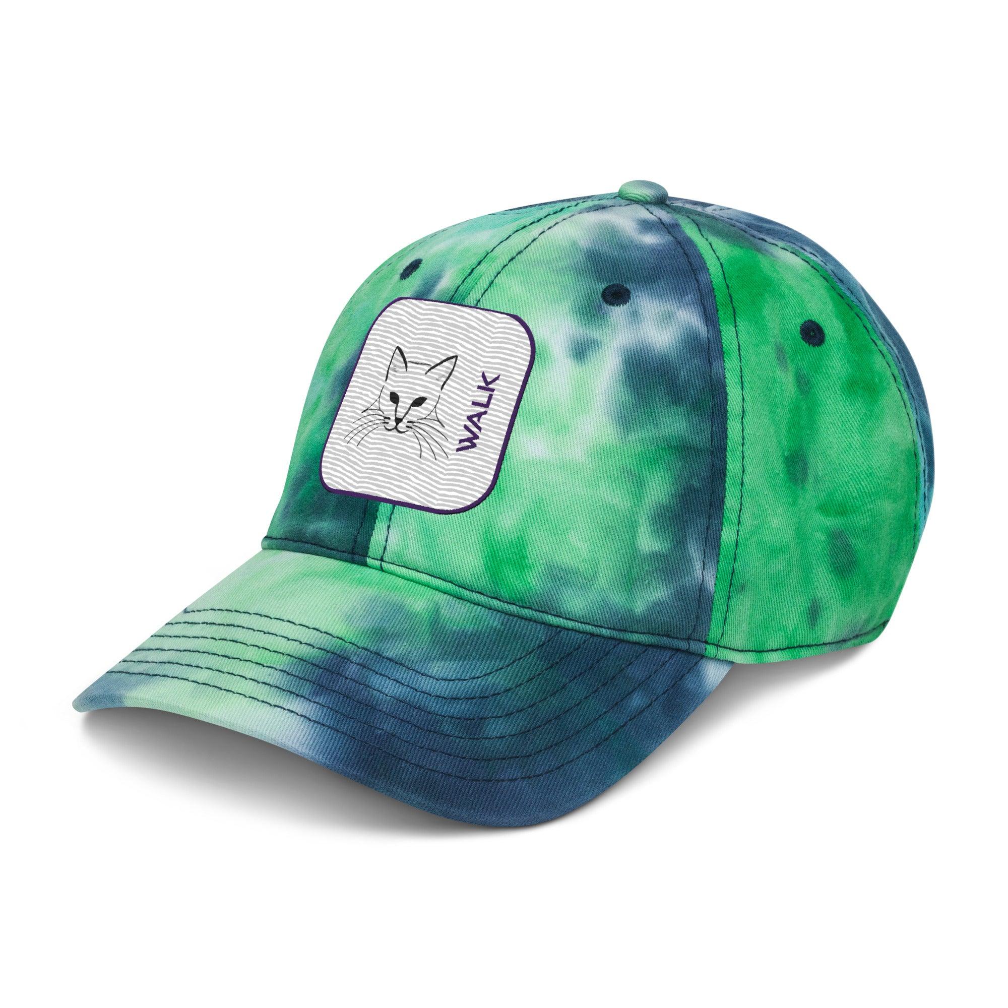 'Cat Walk' Tie dye hat - POMA Graphics