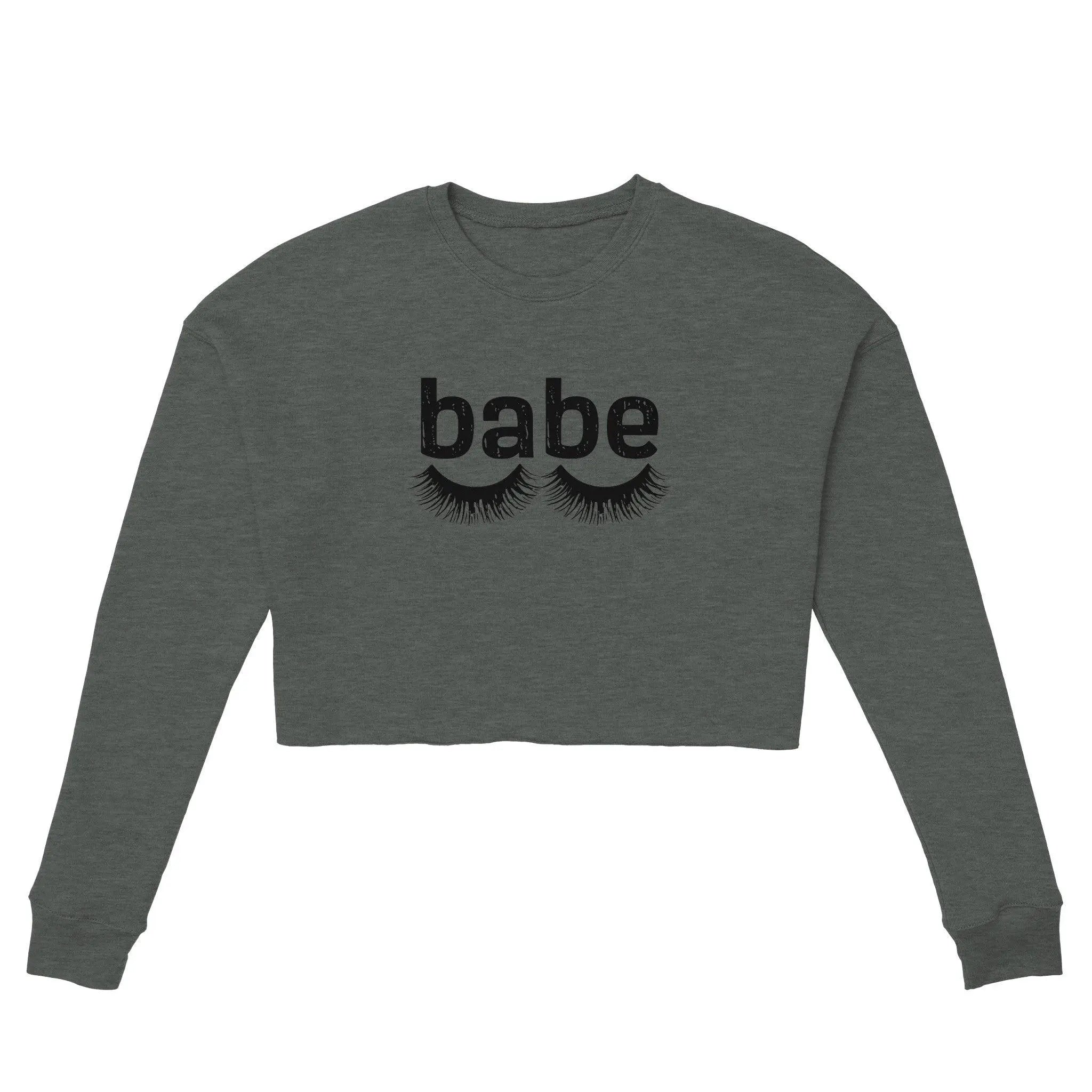 'babe' Cropped Sweatshirt - POMA