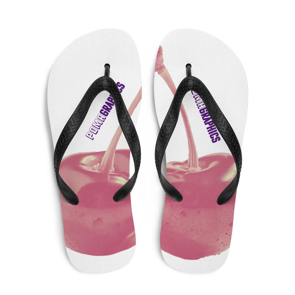 'Cherry Red' Flip-Flops - POMA Graphics