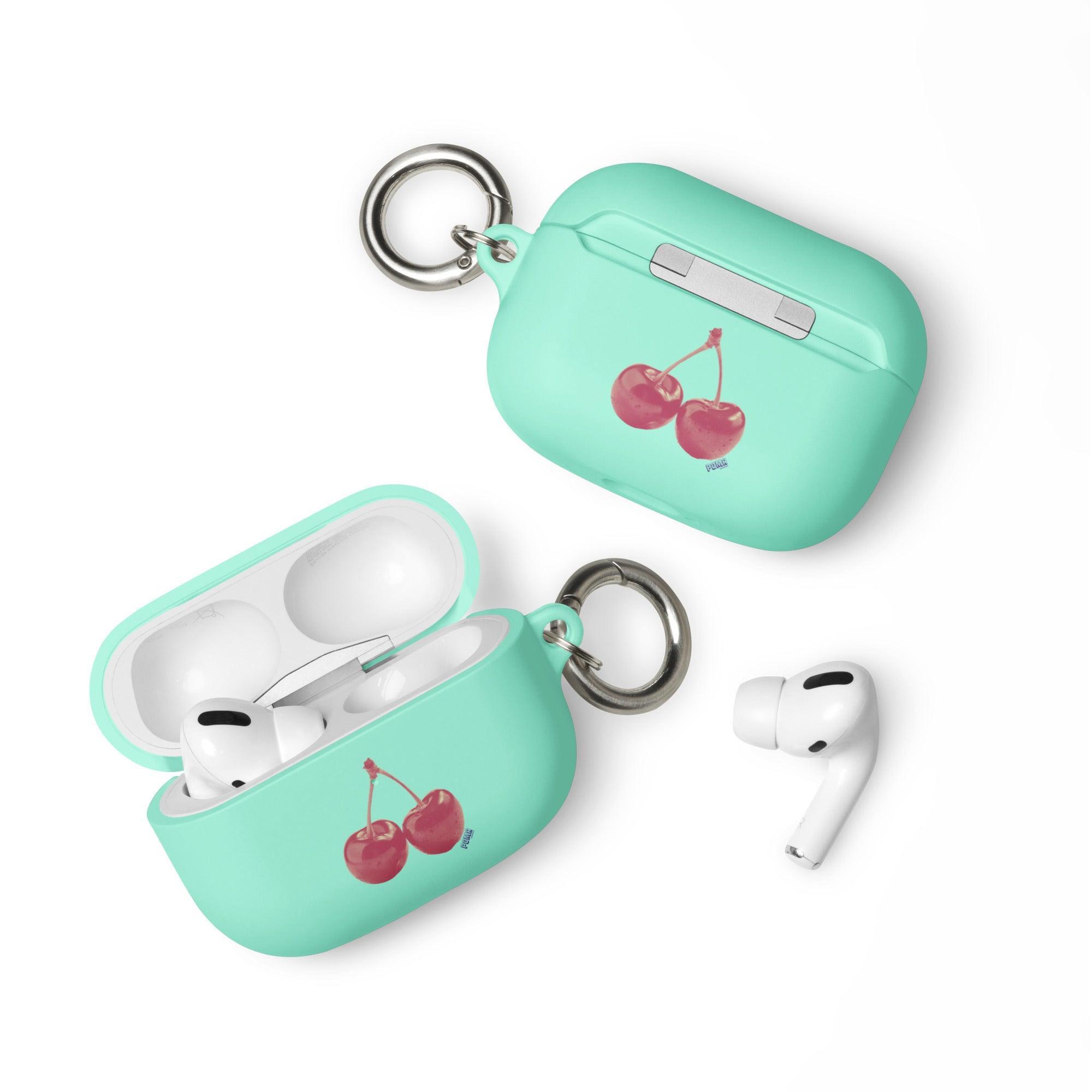 'Cherry Red' Rubber Case for AirPods® - POMA Graphics