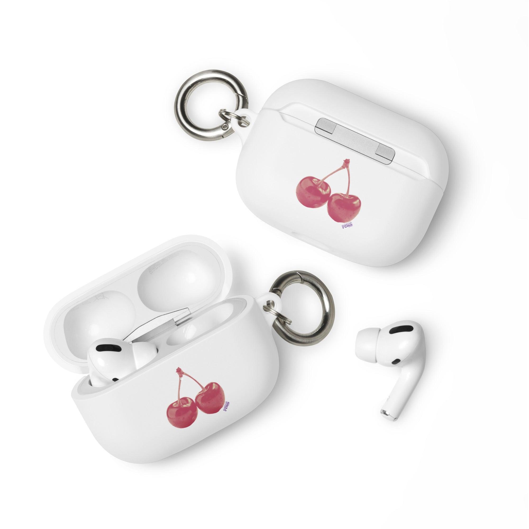 'Cherry Red' Rubber Case for AirPods® - POMA Graphics