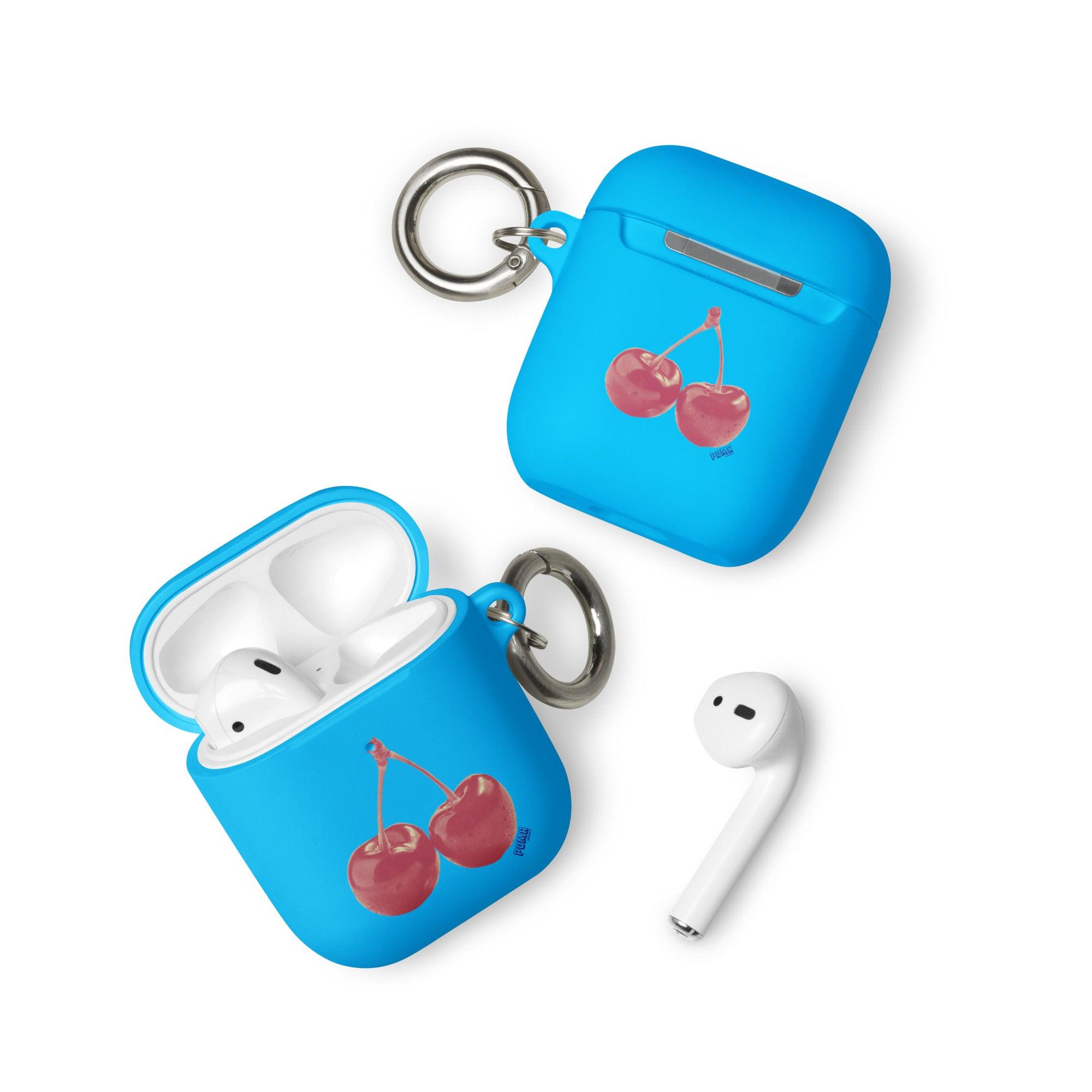 'Cherry Red' Rubber Case for AirPods® - POMA Graphics