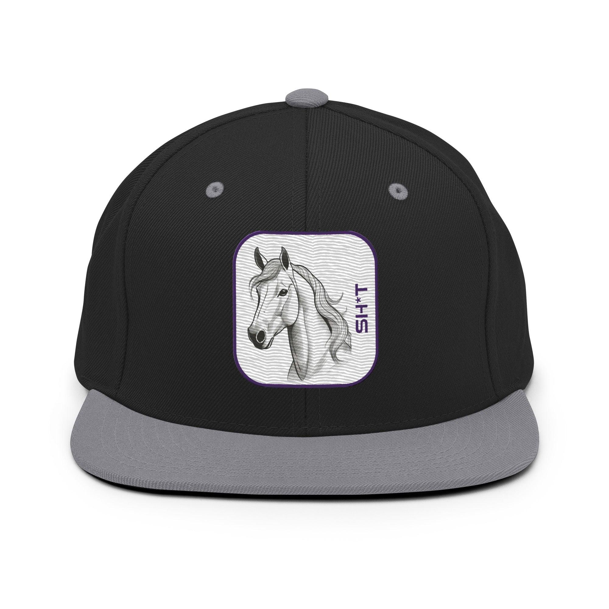 'Horse Sh*t' Snapback Hat - POMA Graphics