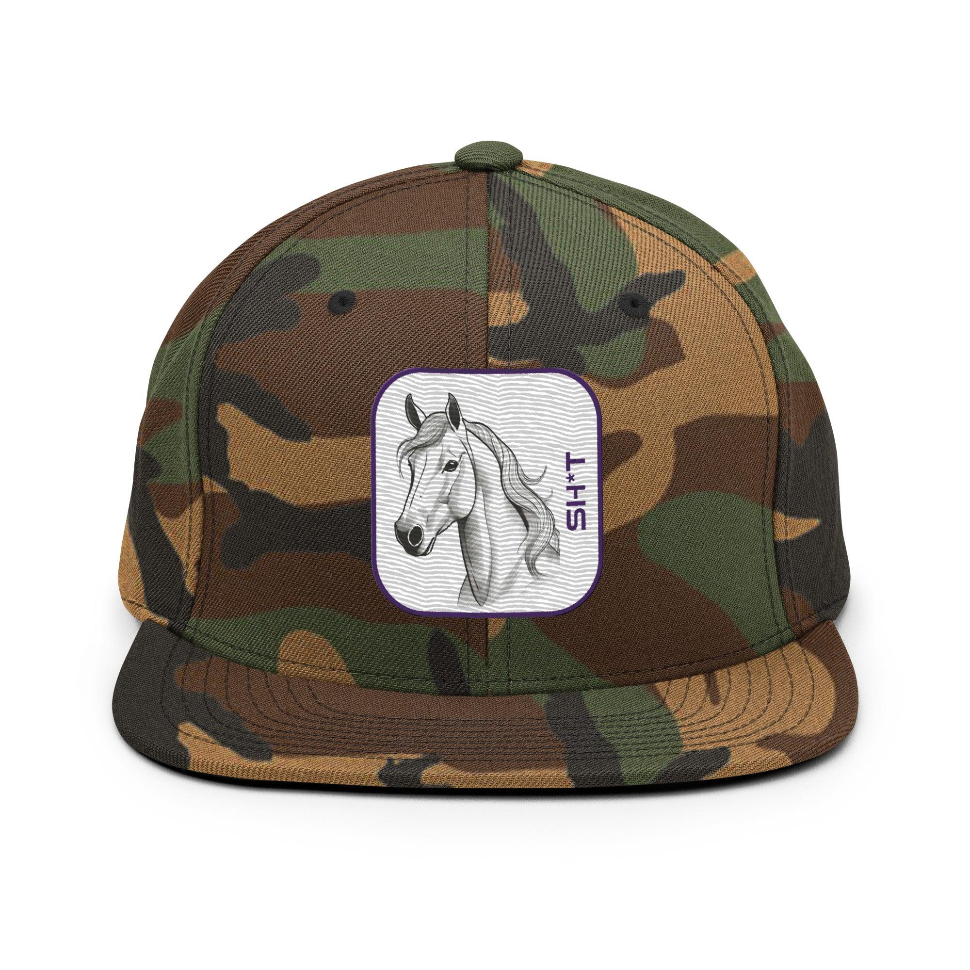 'Horse Sh*t' Snapback Hat - POMA Graphics