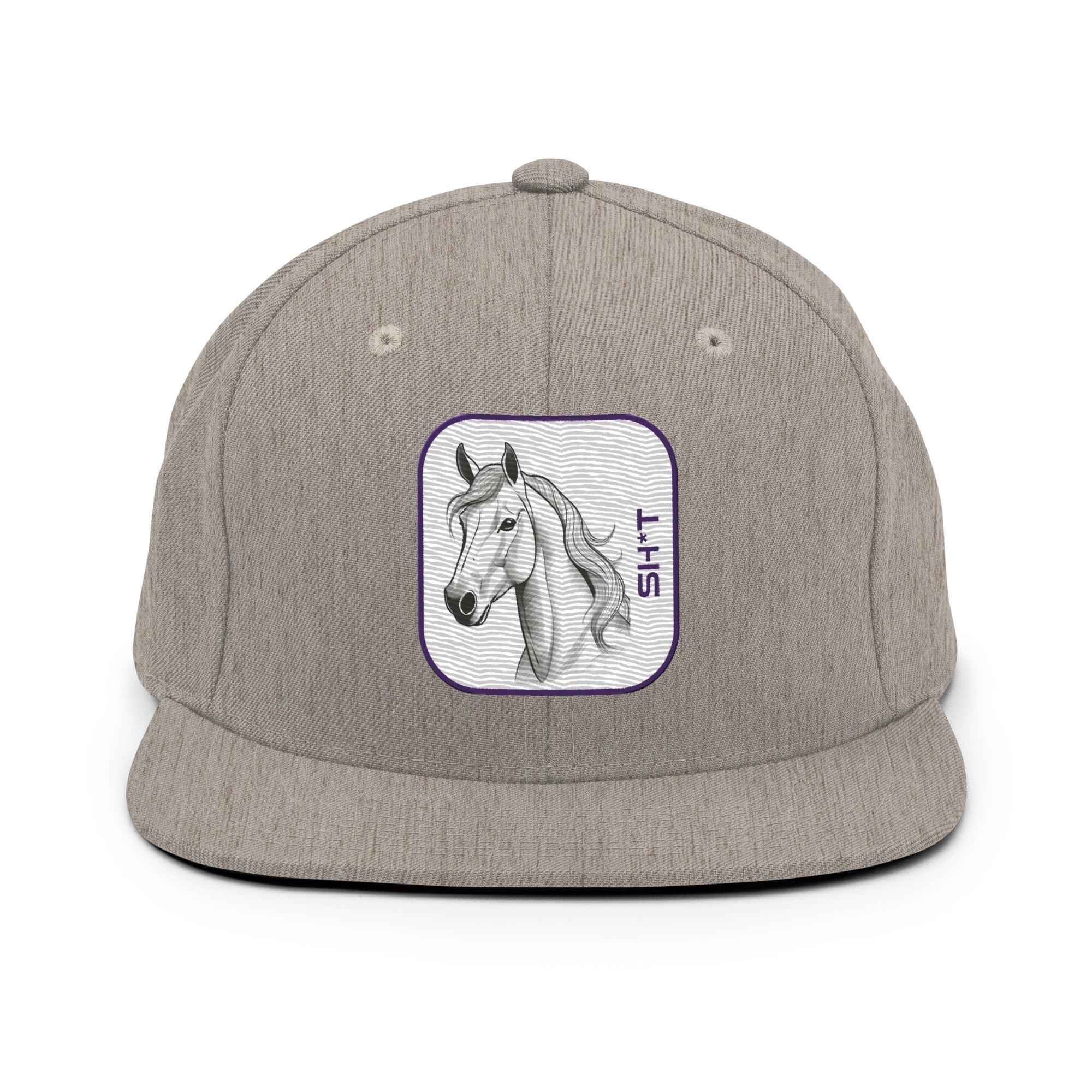 'Horse Sh*t' Snapback Hat - POMA Graphics