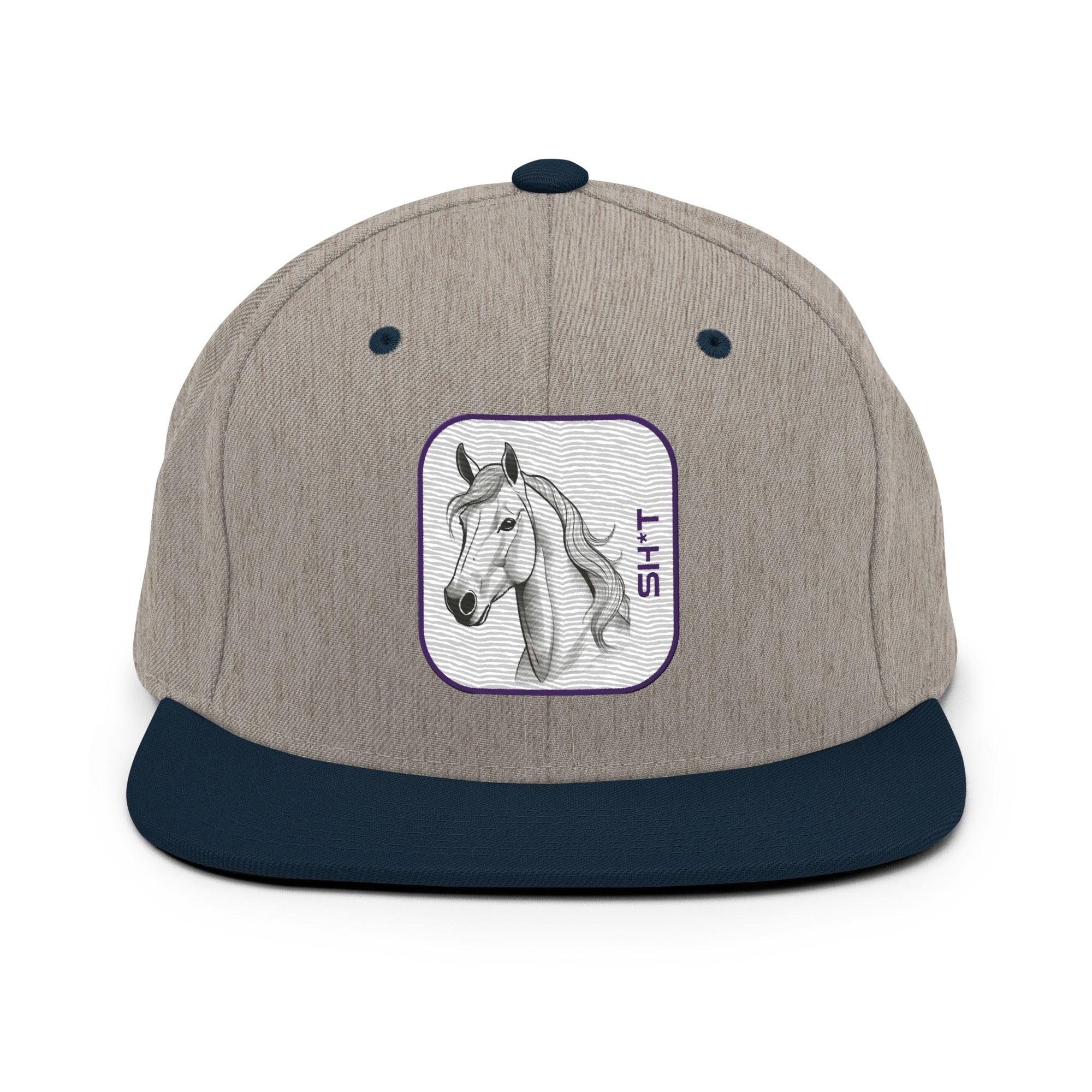 'Horse Sh*t' Snapback Hat - POMA Graphics