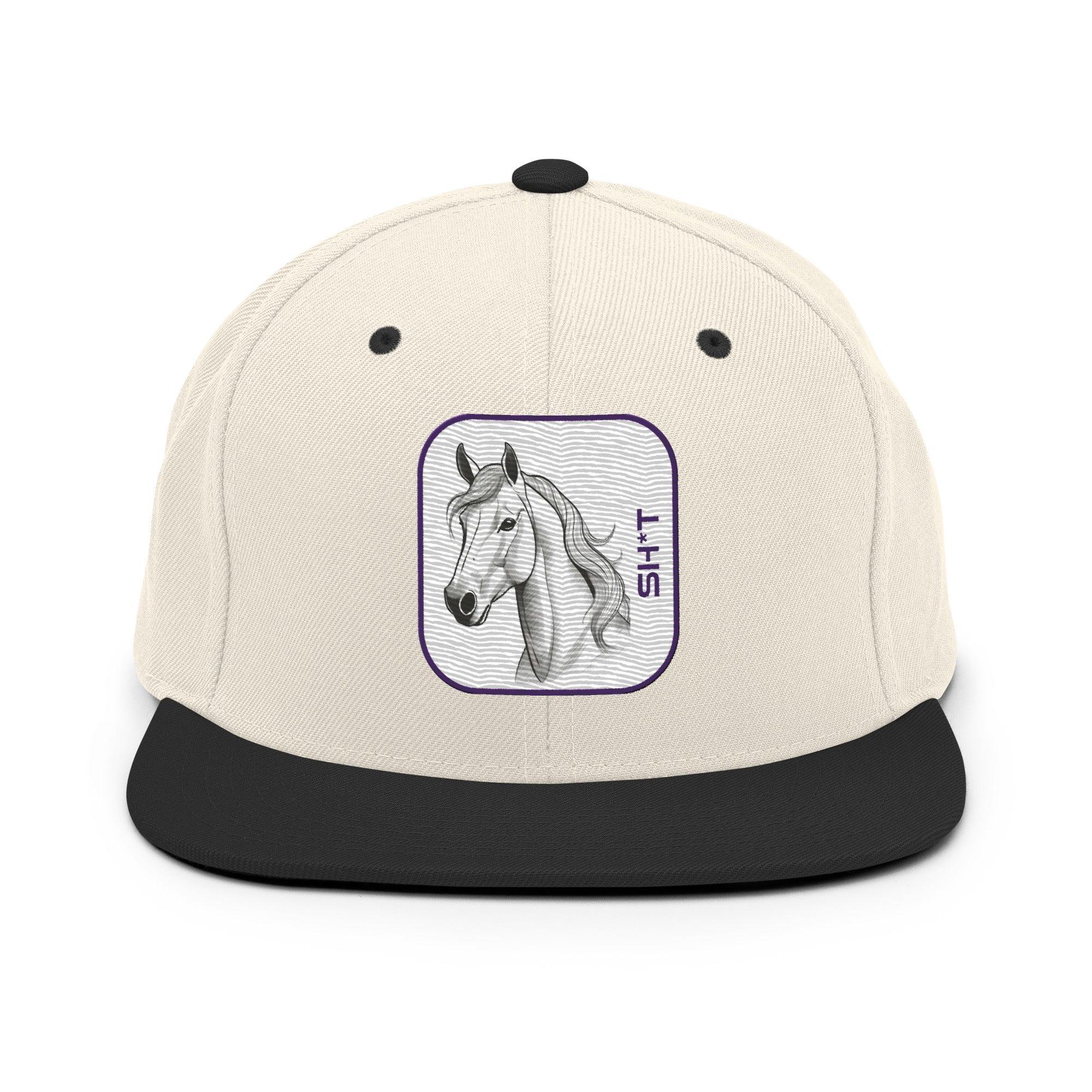 'Horse Sh*t' Snapback Hat - POMA Graphics