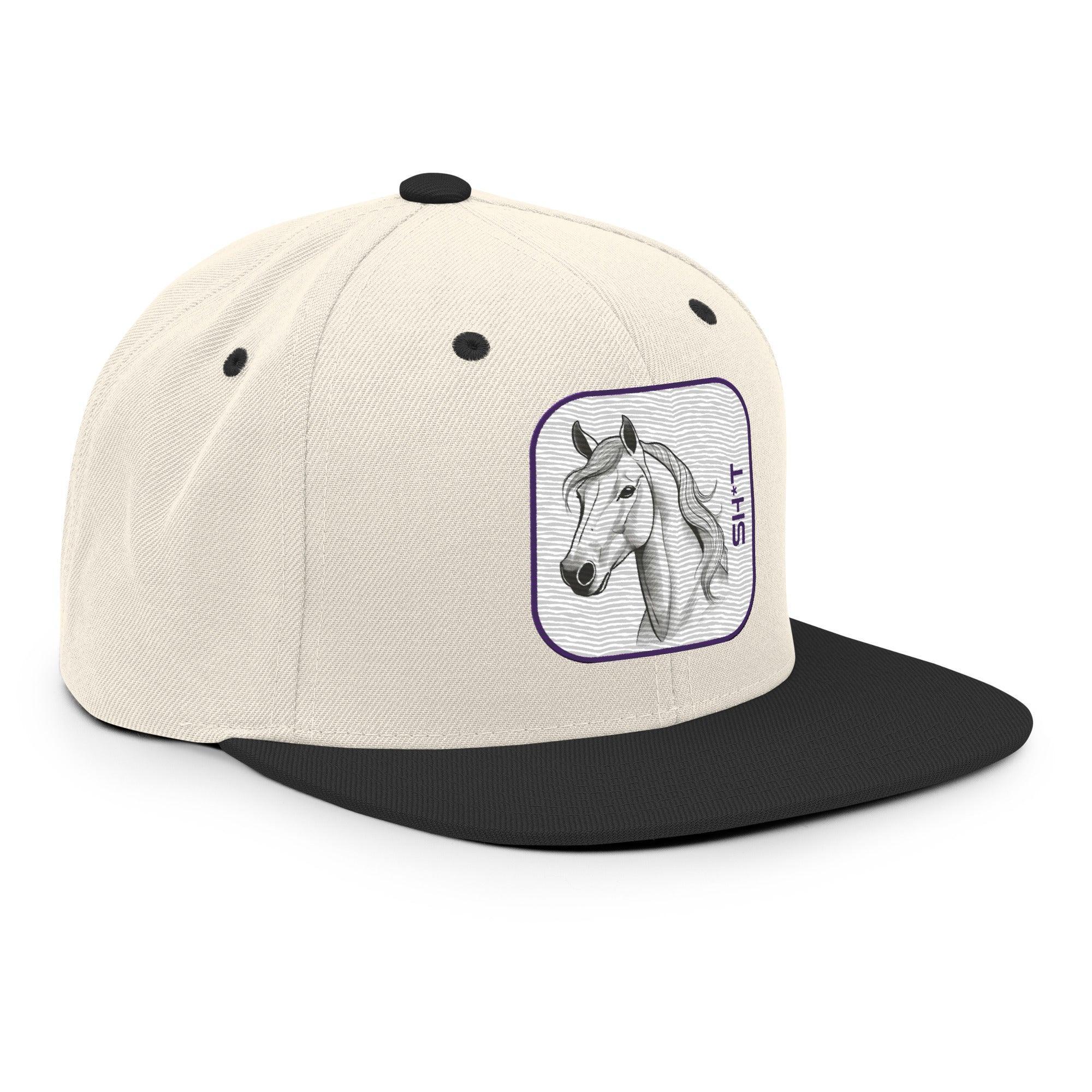 'Horse Sh*t' Snapback Hat - POMA Graphics