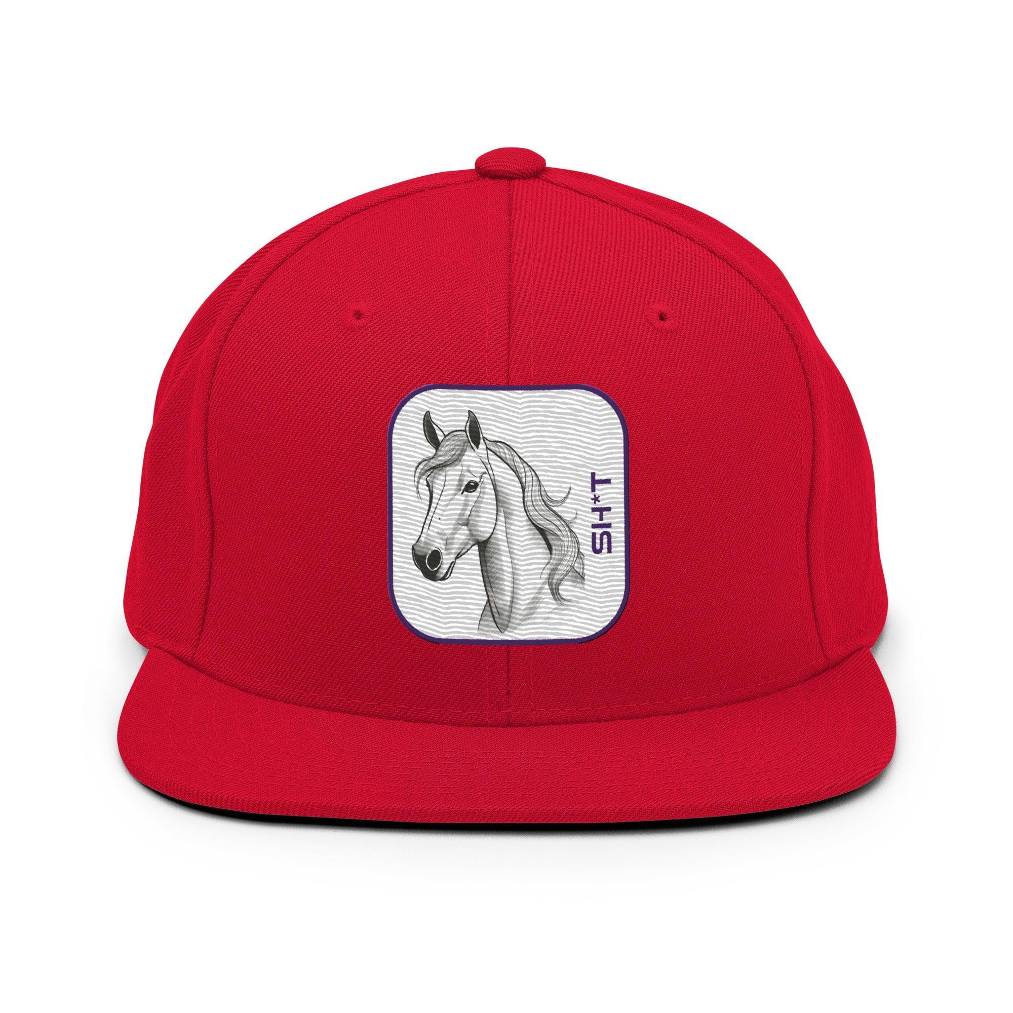 'Horse Sh*t' Snapback Hat - POMA Graphics