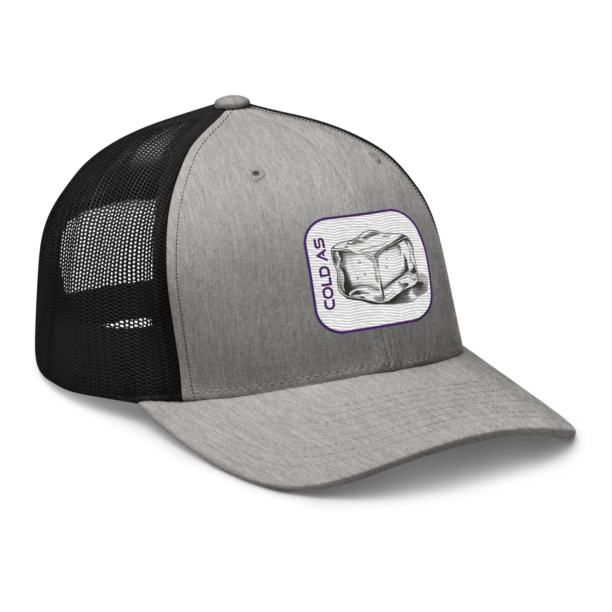 'Cold As Ice' Retro Trucker Cap - POMA Graphics