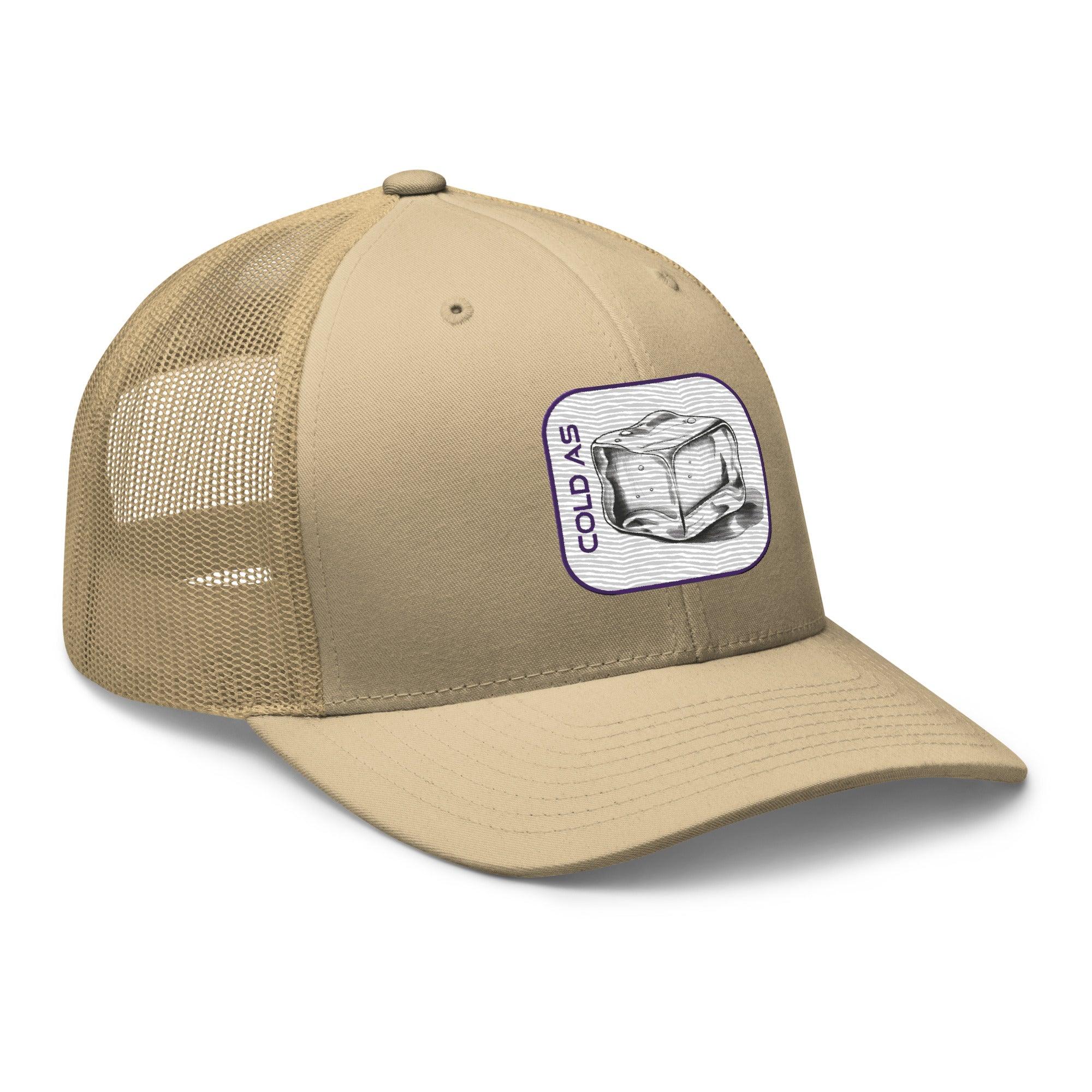 'Cold As Ice' Retro Trucker Cap - POMA Graphics