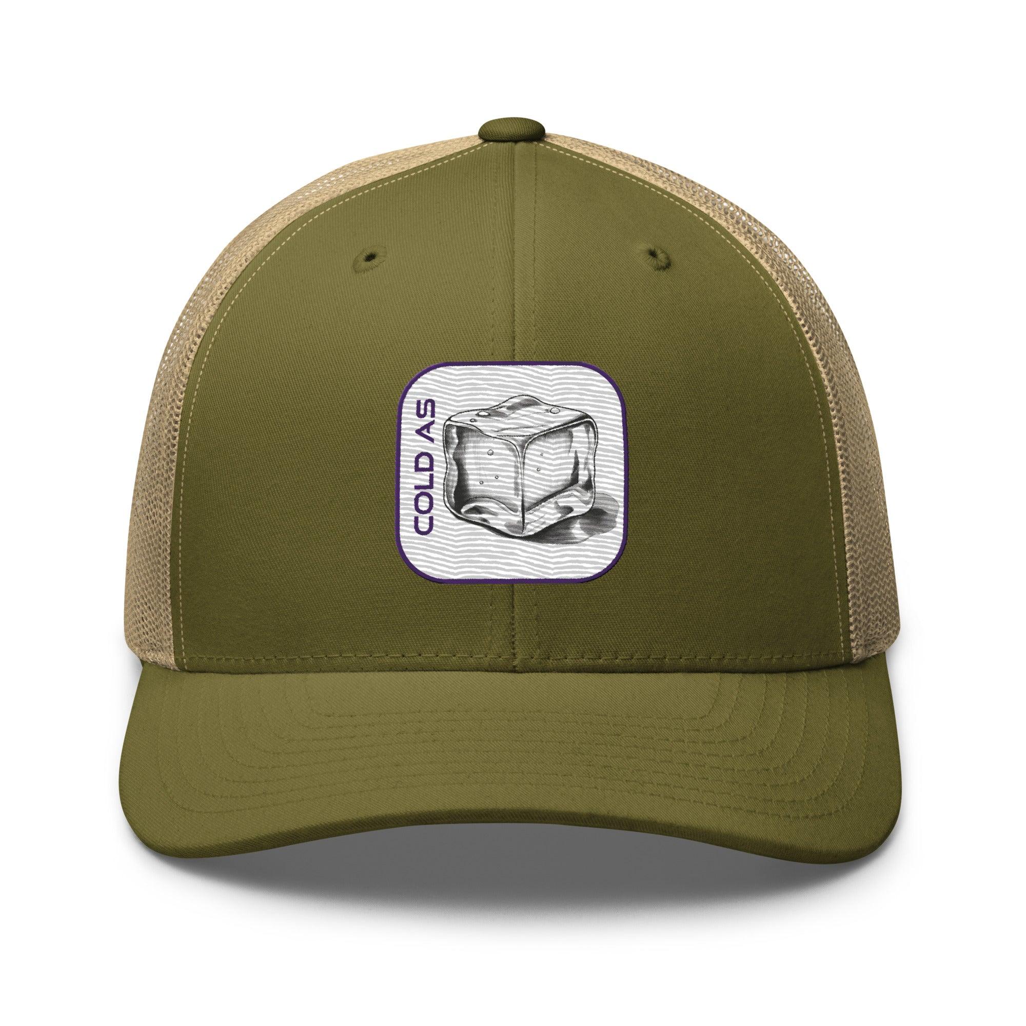 'Cold As Ice' Retro Trucker Cap - POMA Graphics