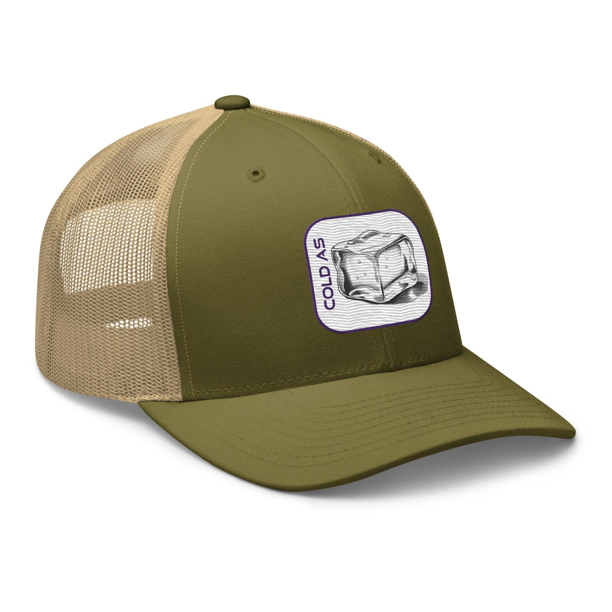 'Cold As Ice' Retro Trucker Cap - POMA Graphics