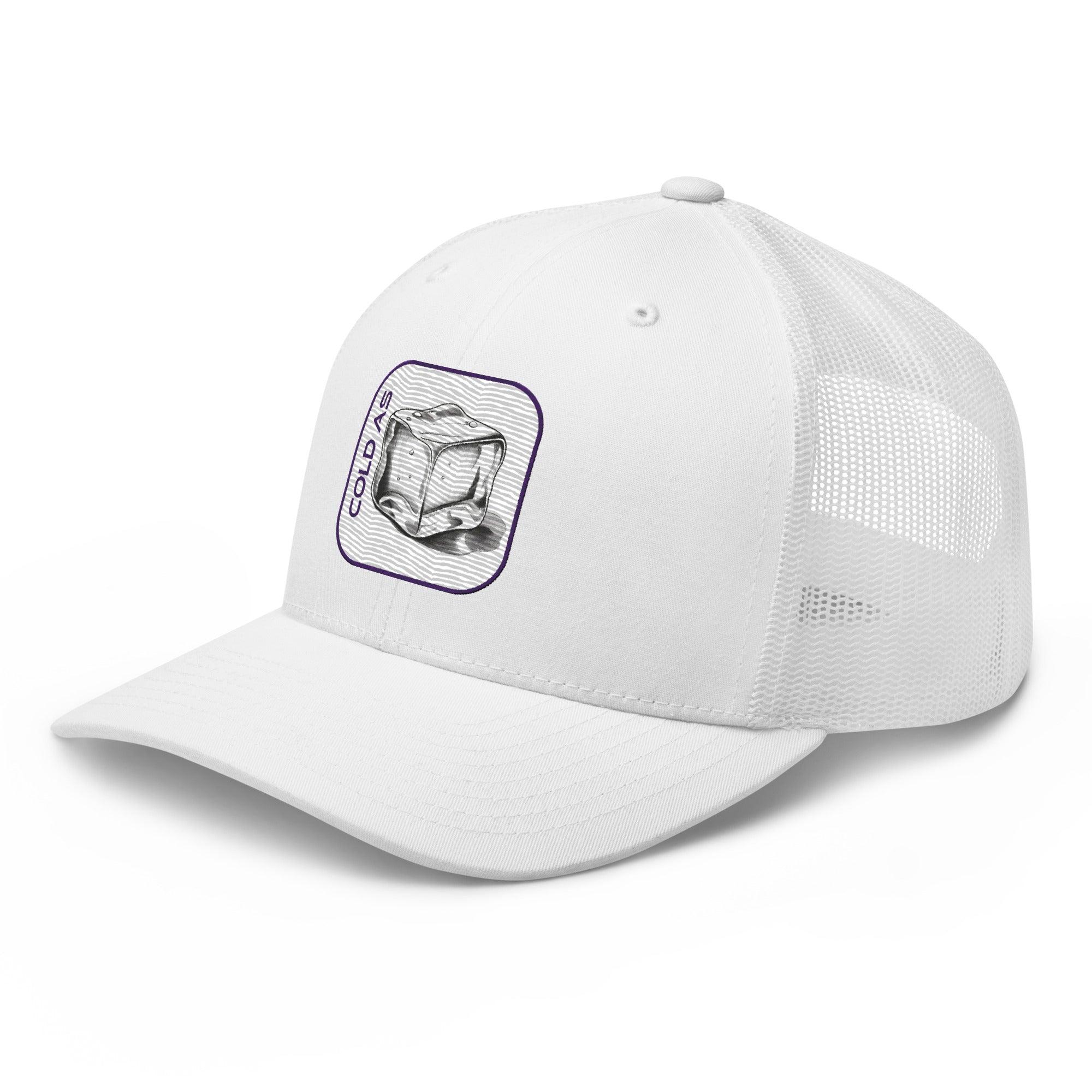 'Cold As Ice' Retro Trucker Cap - POMA Graphics