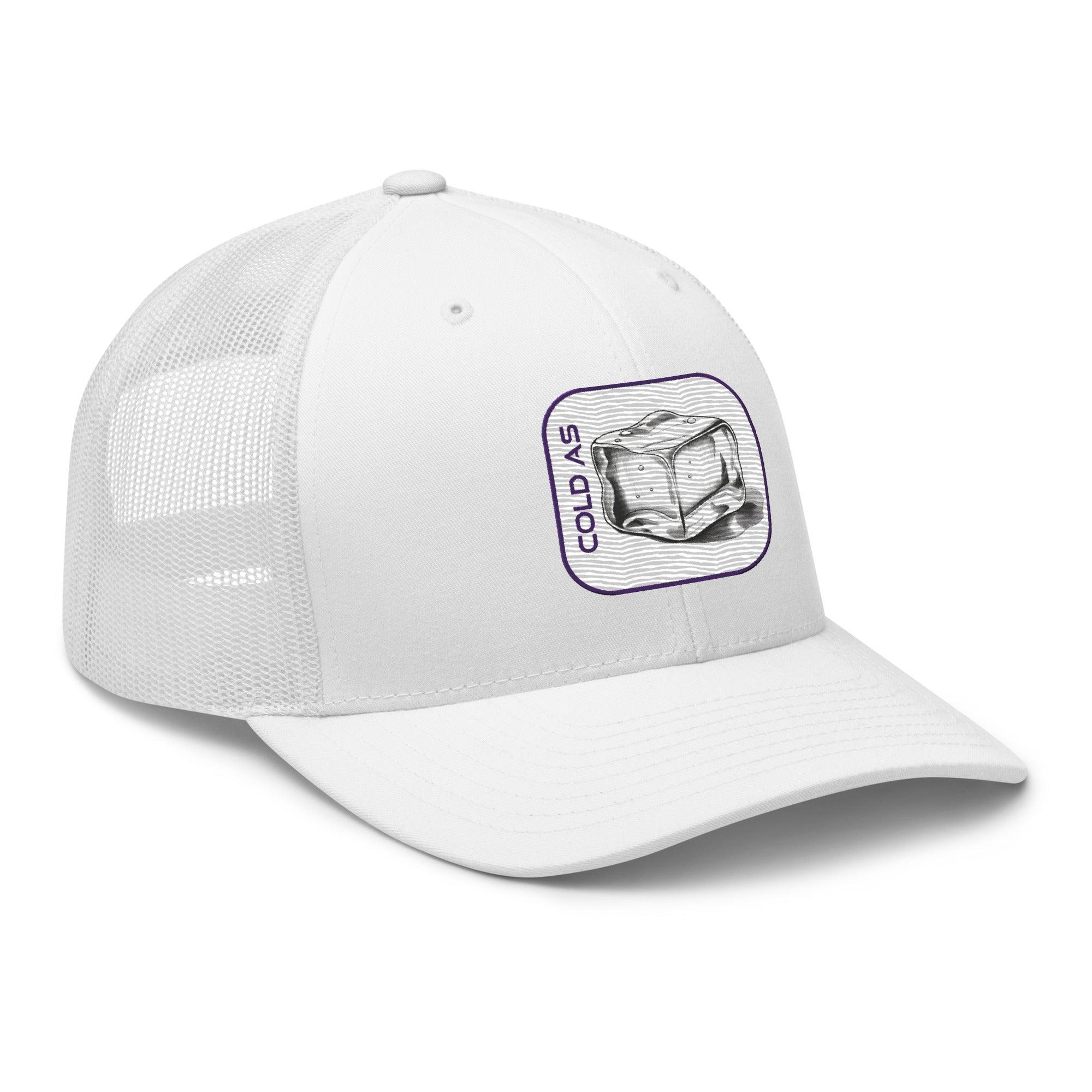 'Cold As Ice' Retro Trucker Cap - POMA Graphics