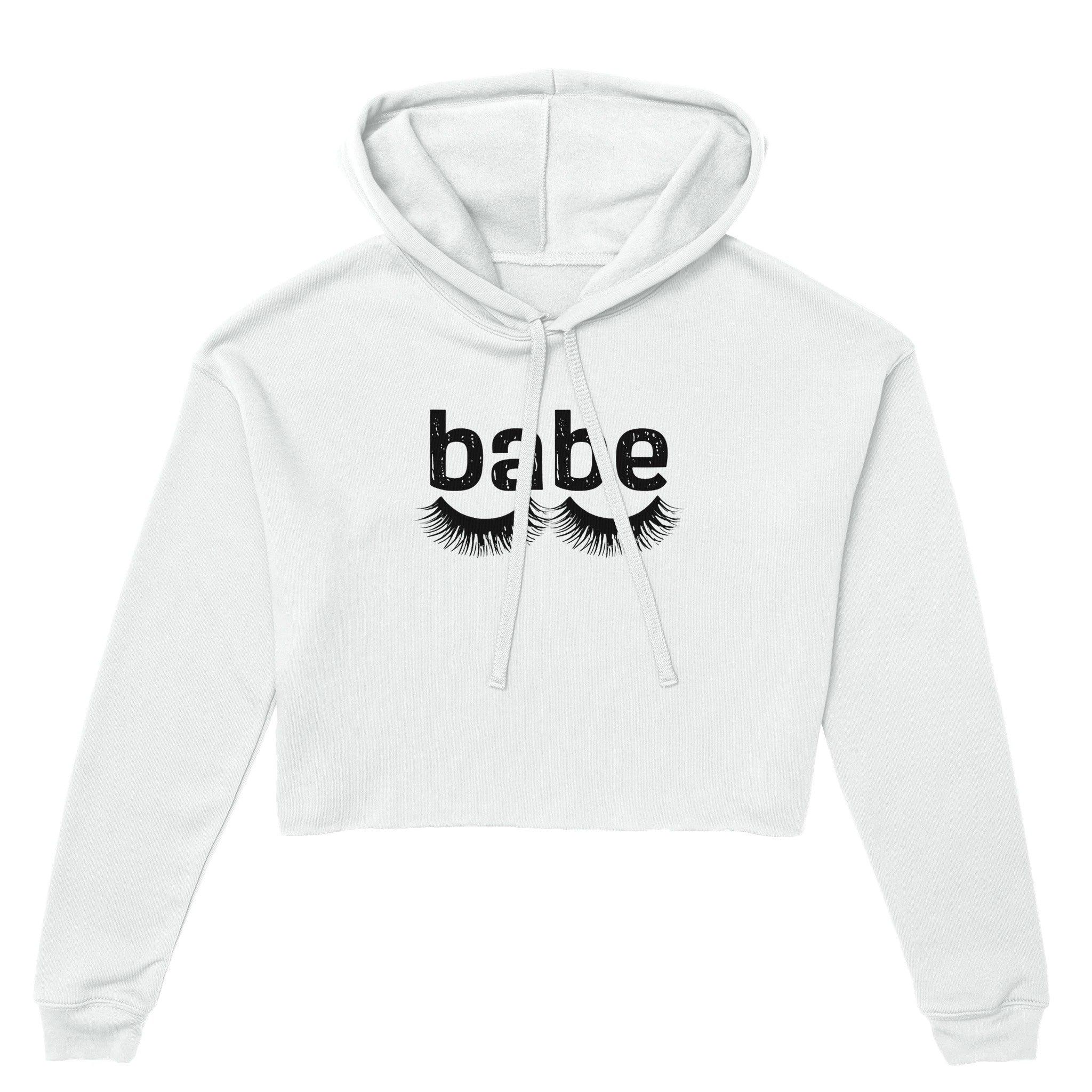 'babe' Cropped Hoodie - POMA