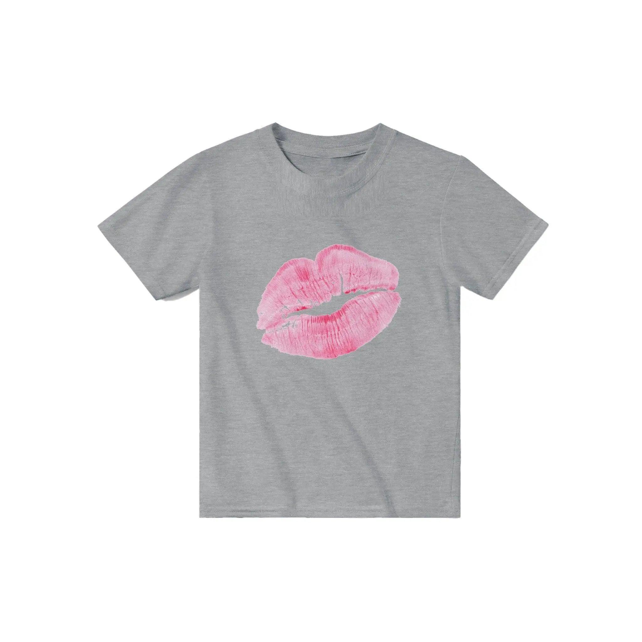 'Lipstick Kiss Pink' Baby Tee - POMA