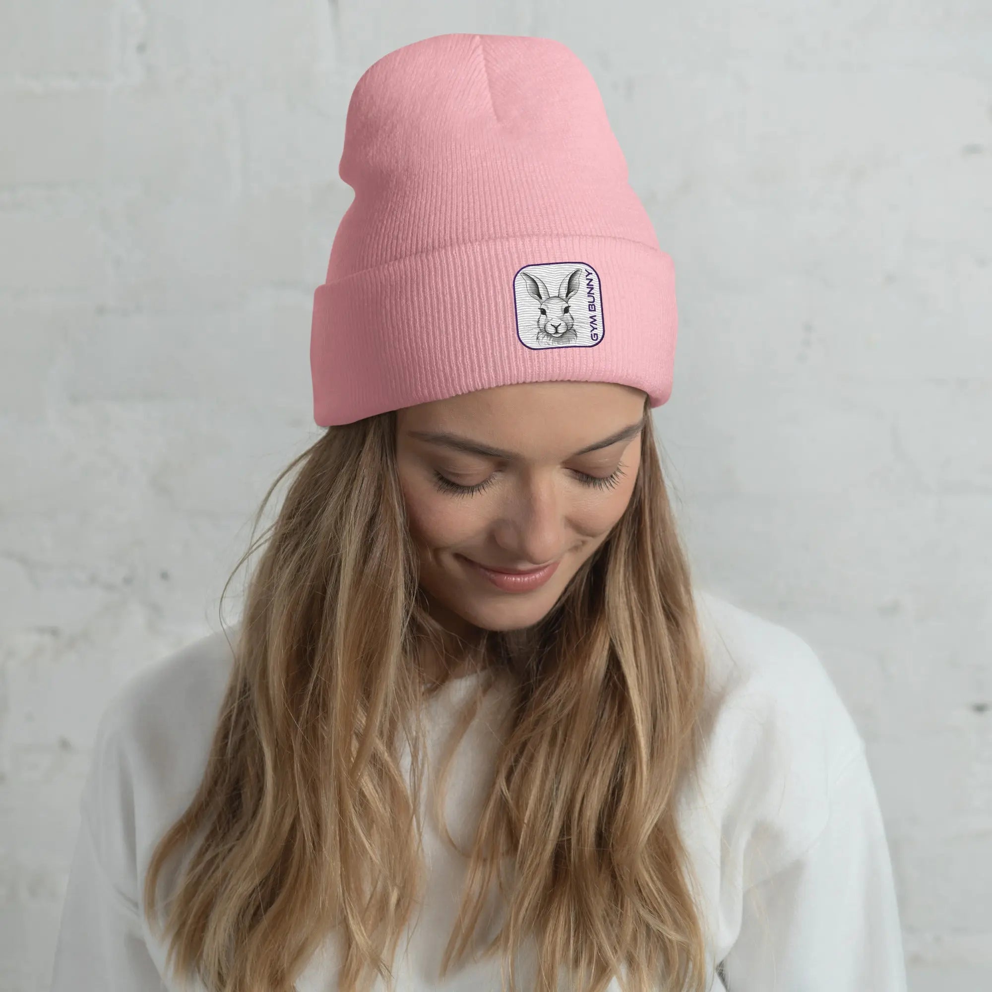 'Gym Bunny' Cuffed Beanie - POMA Graphics