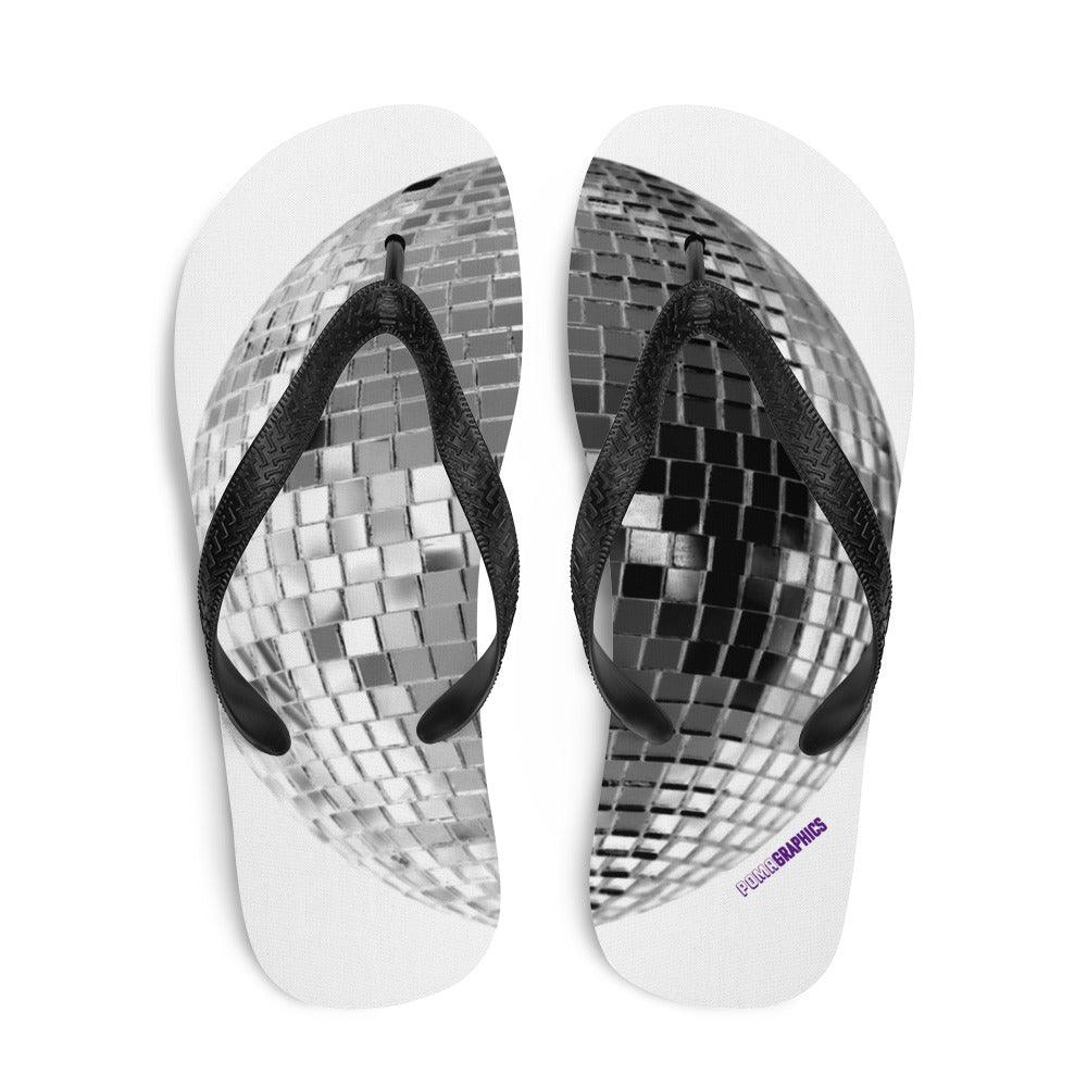 'Disco Ball' Flip-Flops - POMA Graphics