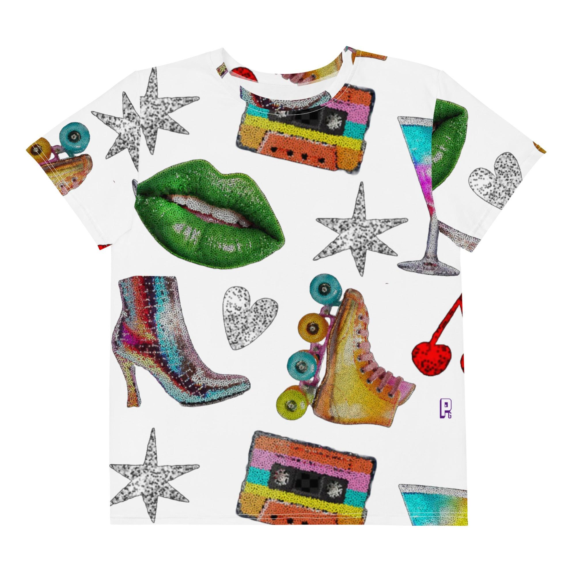 'Disco Queen' Baby Tee - All Over Print - POMA Graphics