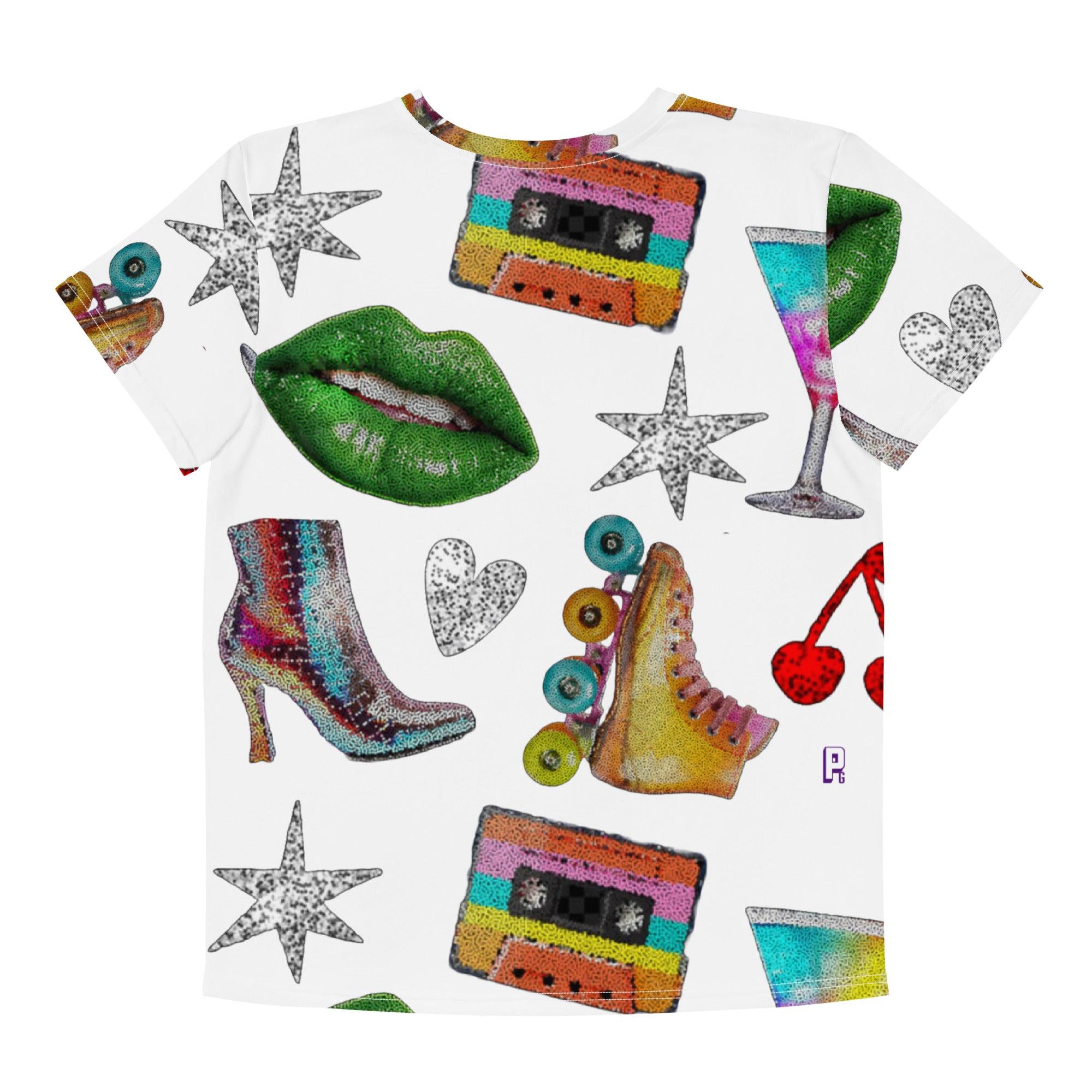 'Disco Queen' Baby Tee - All Over Print - POMA Graphics