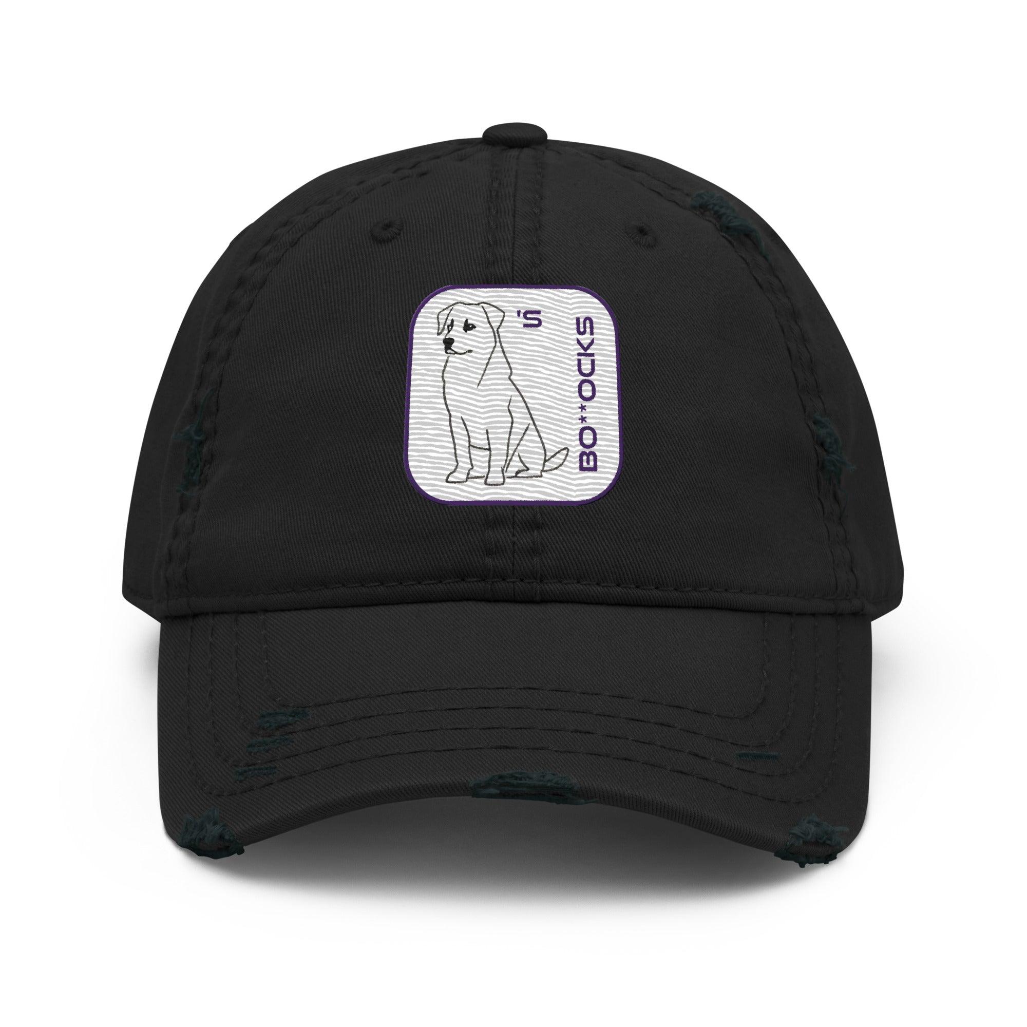 'Dog's Bo**ocks' Distressed Dad Hat