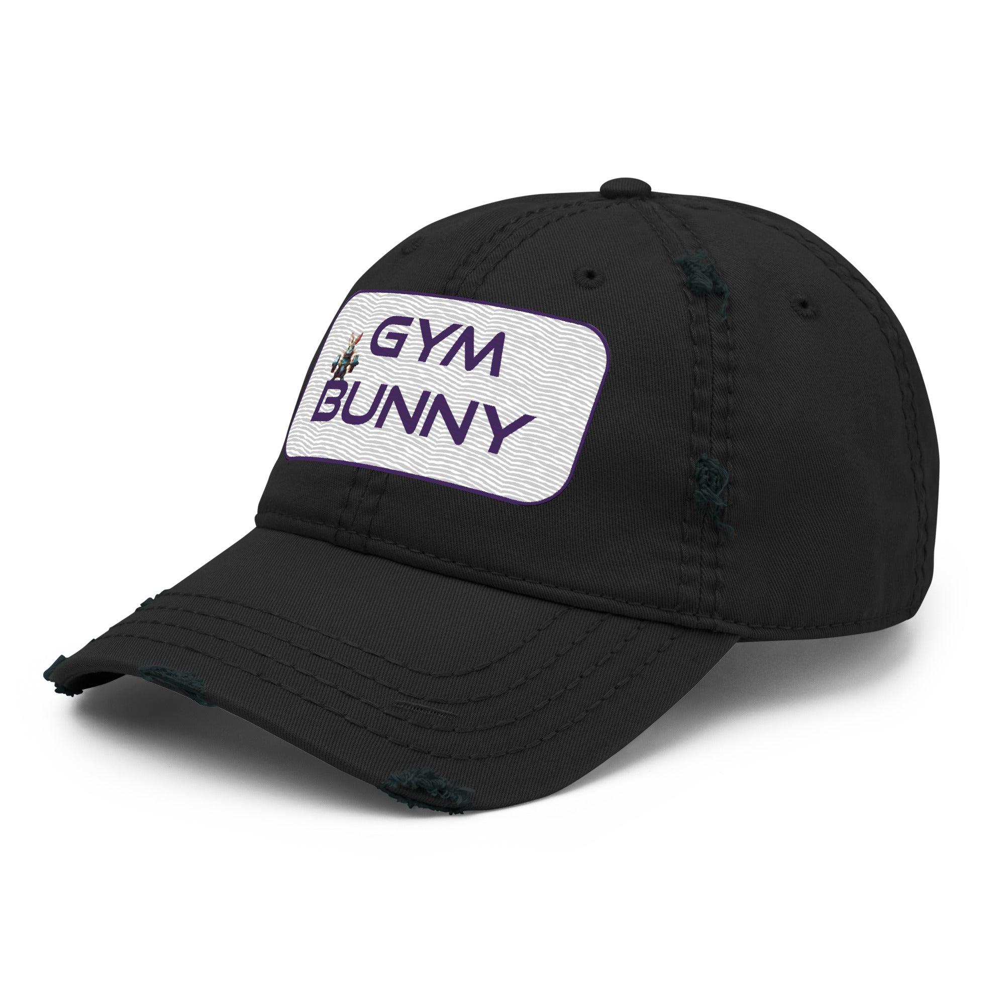 'Gym Bunny' Distressed Dad Hat - POMA Graphics