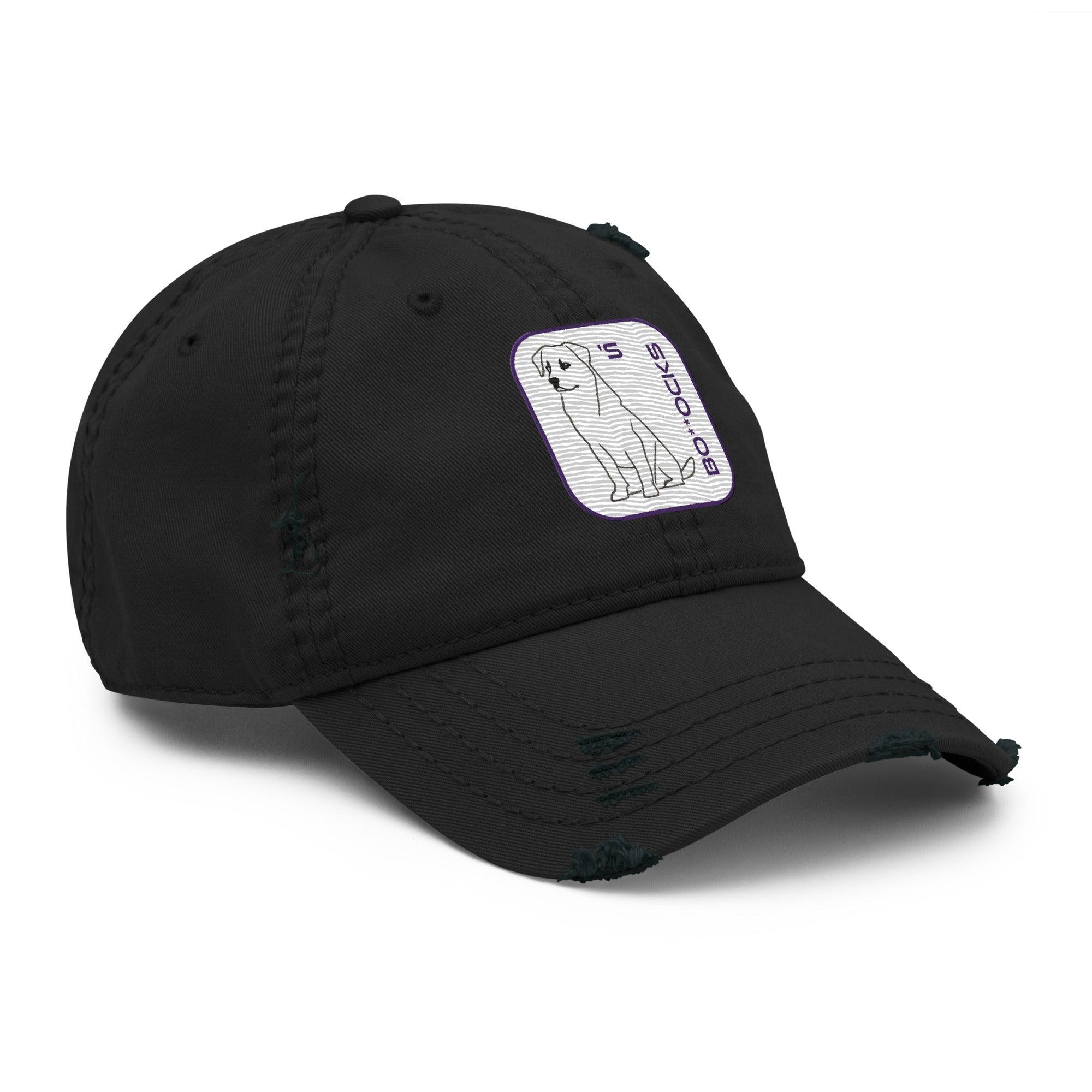 'Dog's Bo**ocks' Distressed Dad Hat - POMA Graphics