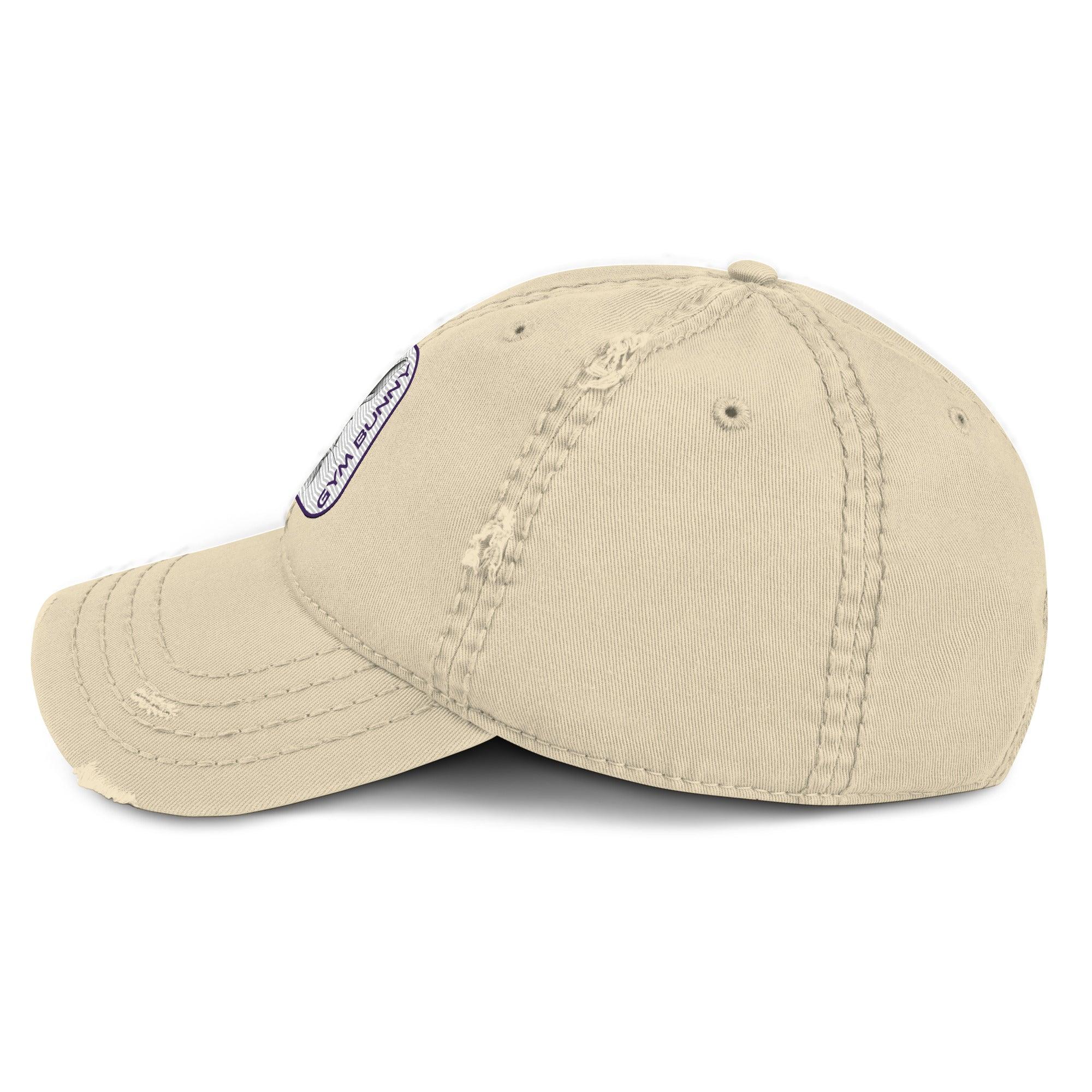 'Gym Bunny' Distressed Dad Hat - POMA Graphics