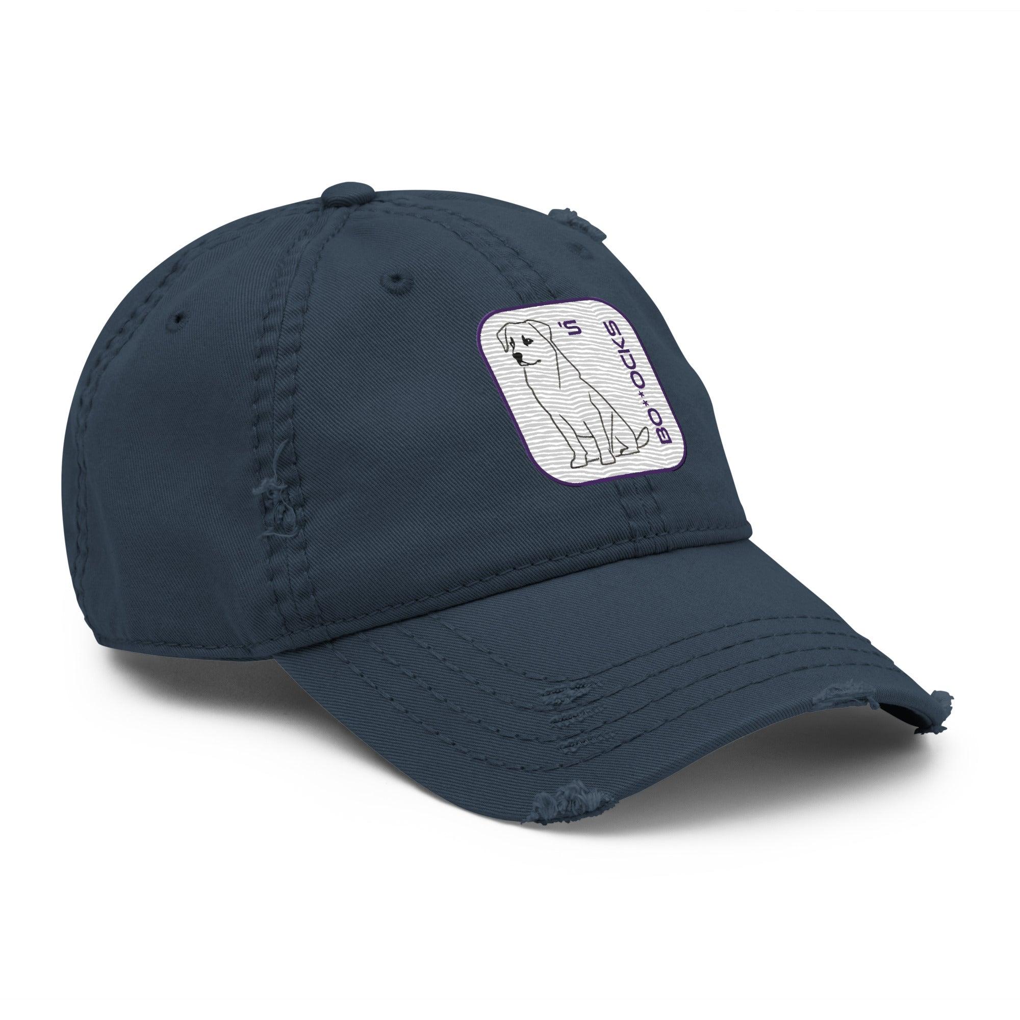 'Dog's Bo**ocks' Distressed Dad Hat - POMA Graphics