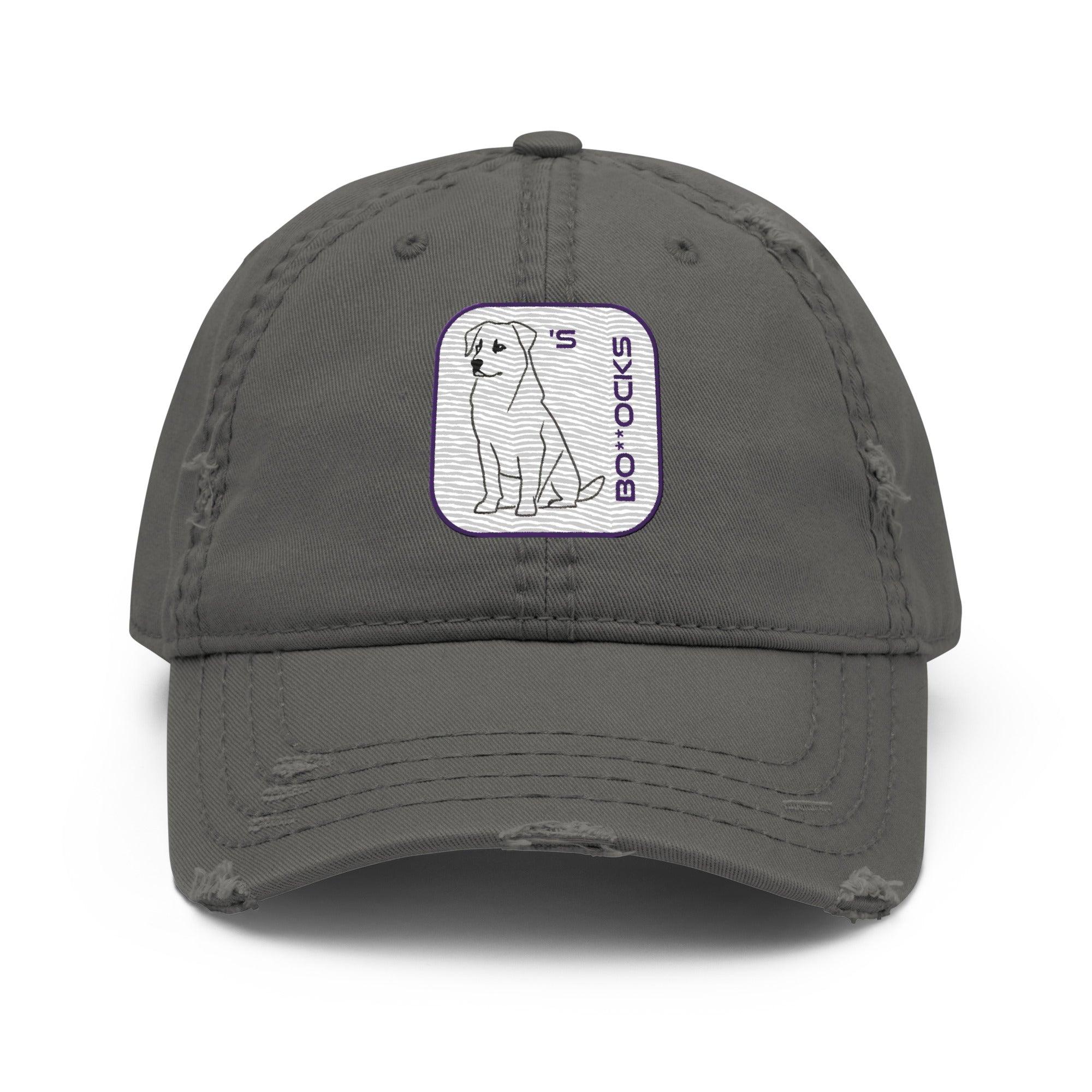 'Dog's Bo**ocks' Distressed Dad Hat - POMA Graphics