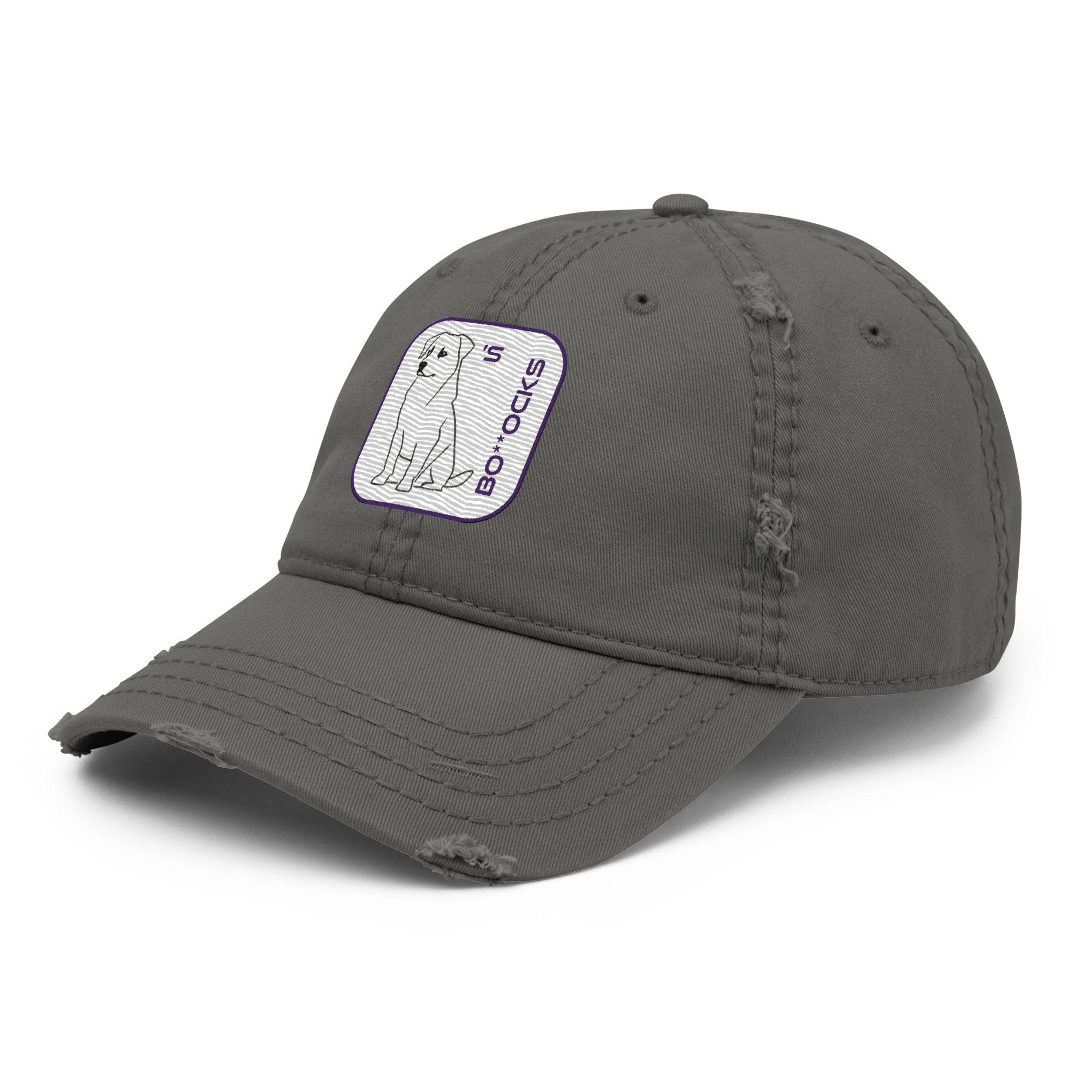 'Dog's Bo**ocks' Distressed Dad Hat - POMA Graphics