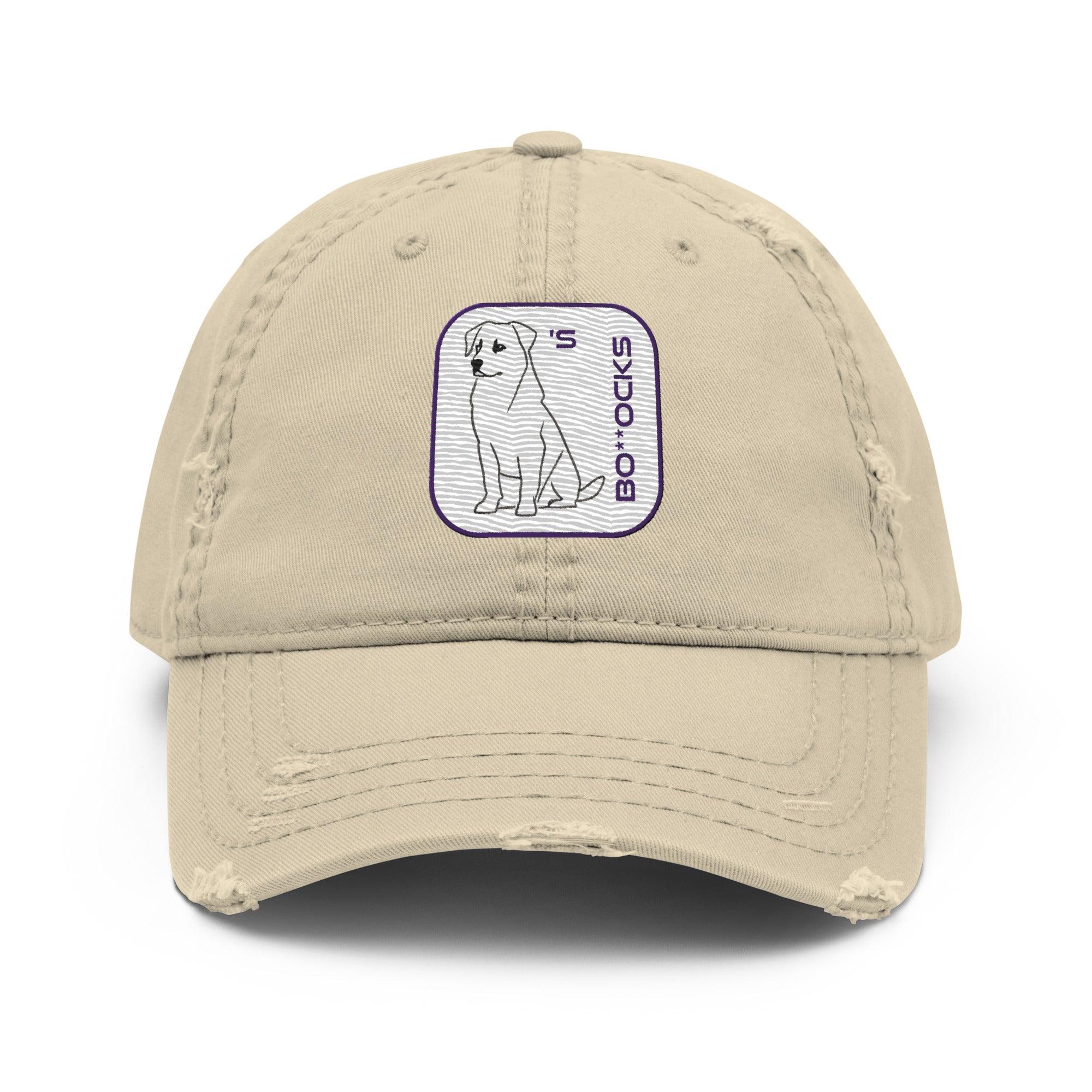 'Dog's Bo**ocks' Distressed Dad Hat - POMA Graphics